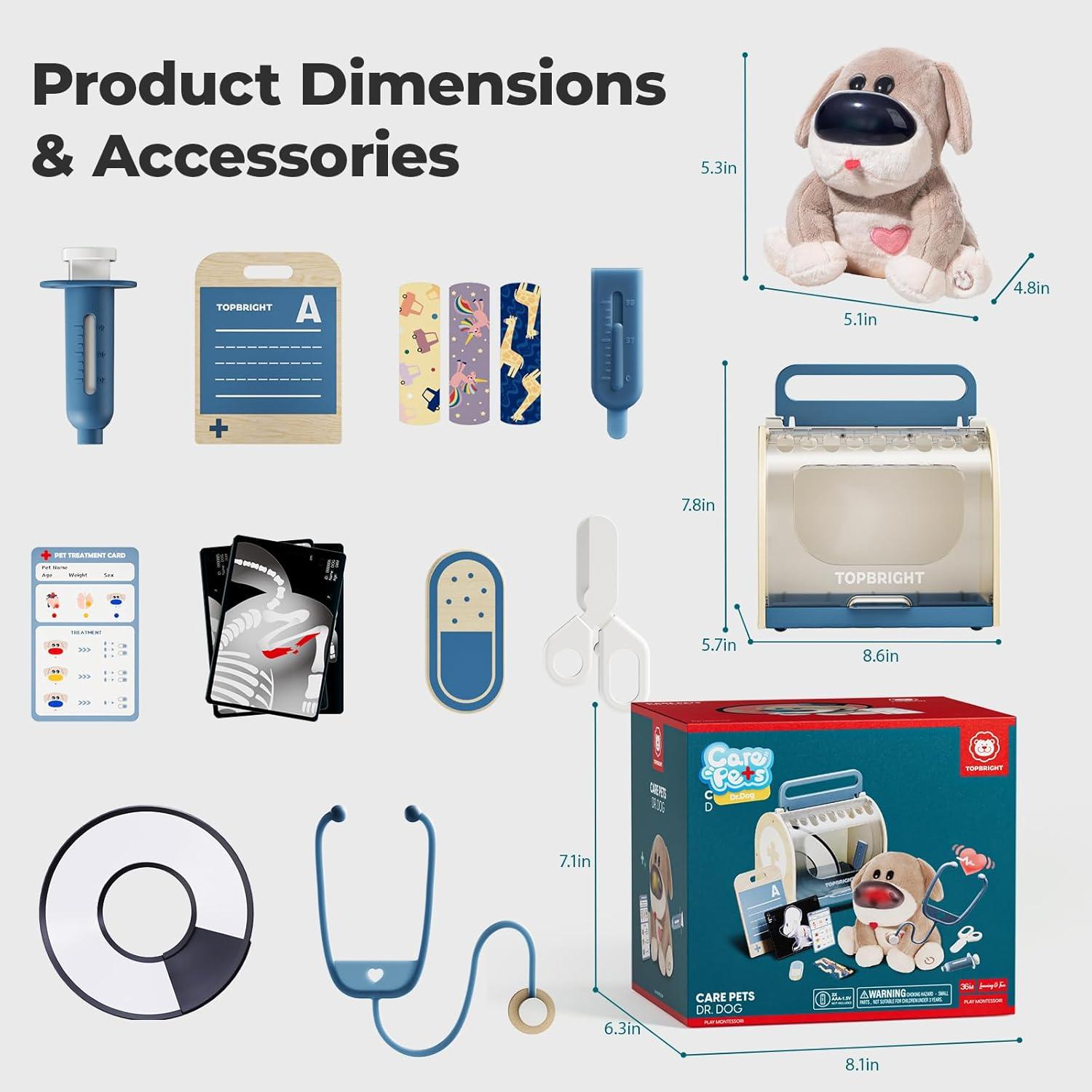 Juego Interactivo Veterinario TOP BRIGHT para Niños 3-5 Años