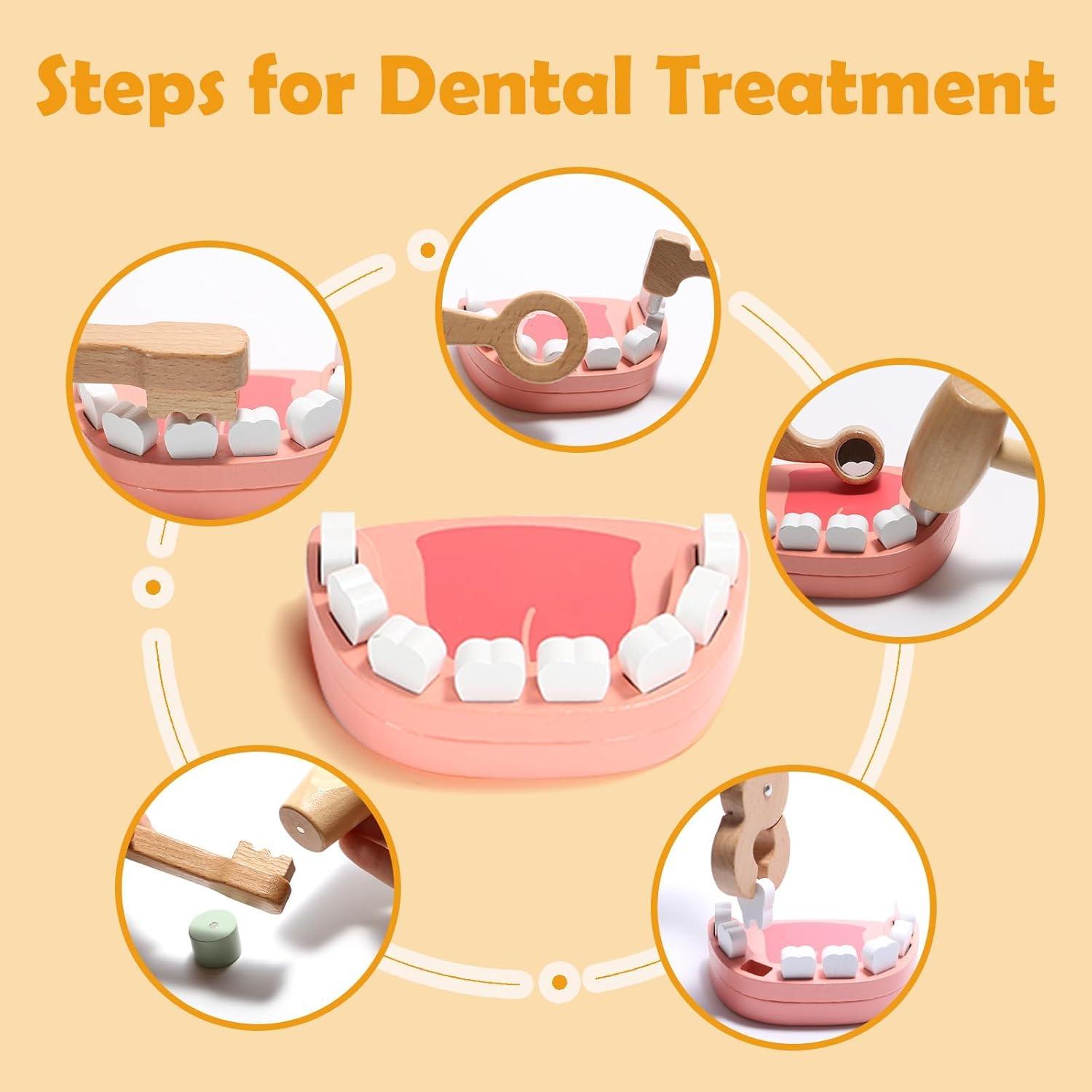 Kit de Doctor de Madera Twood 19 Piezas para Niños 3+