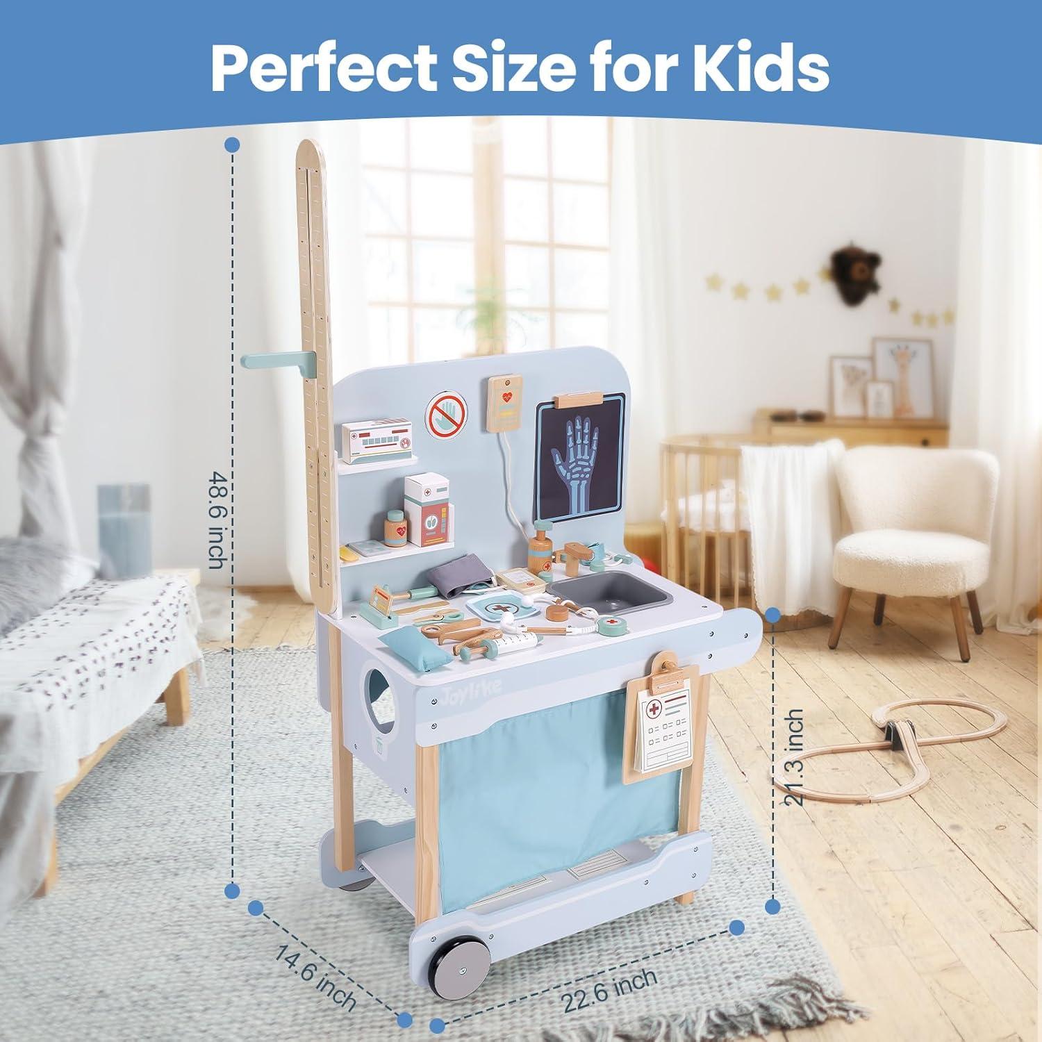 Juego de Doctor de Madera Joylike con 15 Accesorios para Niños