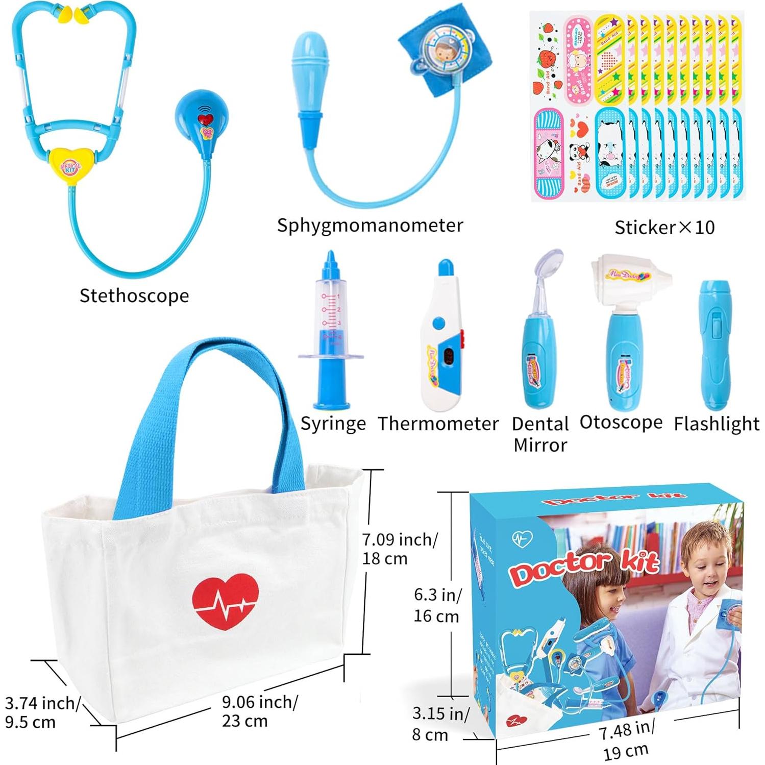 Kit de Doctor Liberry para Niños 18 Piezas Juguete Médico