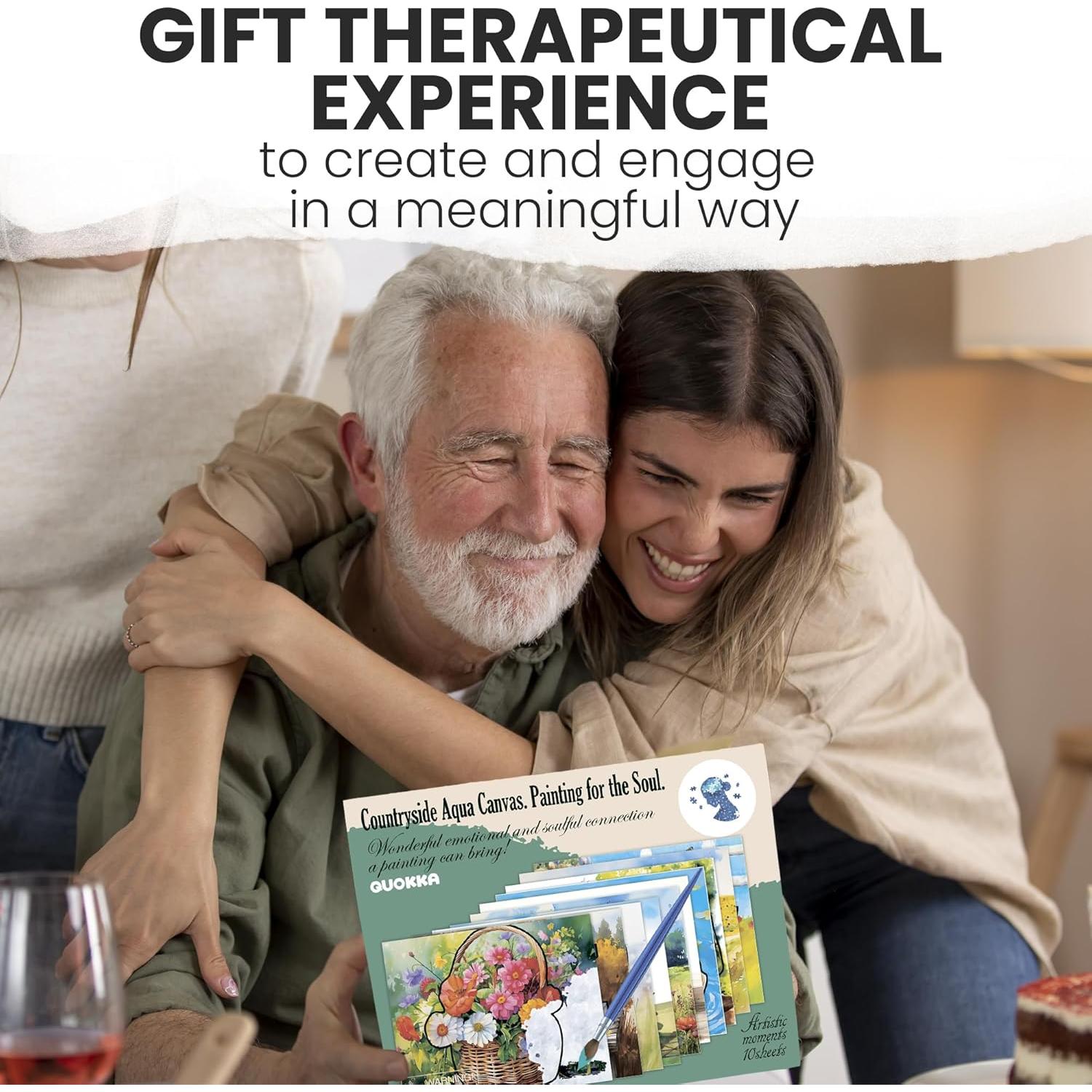 Kit de Pintura con Agua QUOKKA para Demencia - 10 Piezas