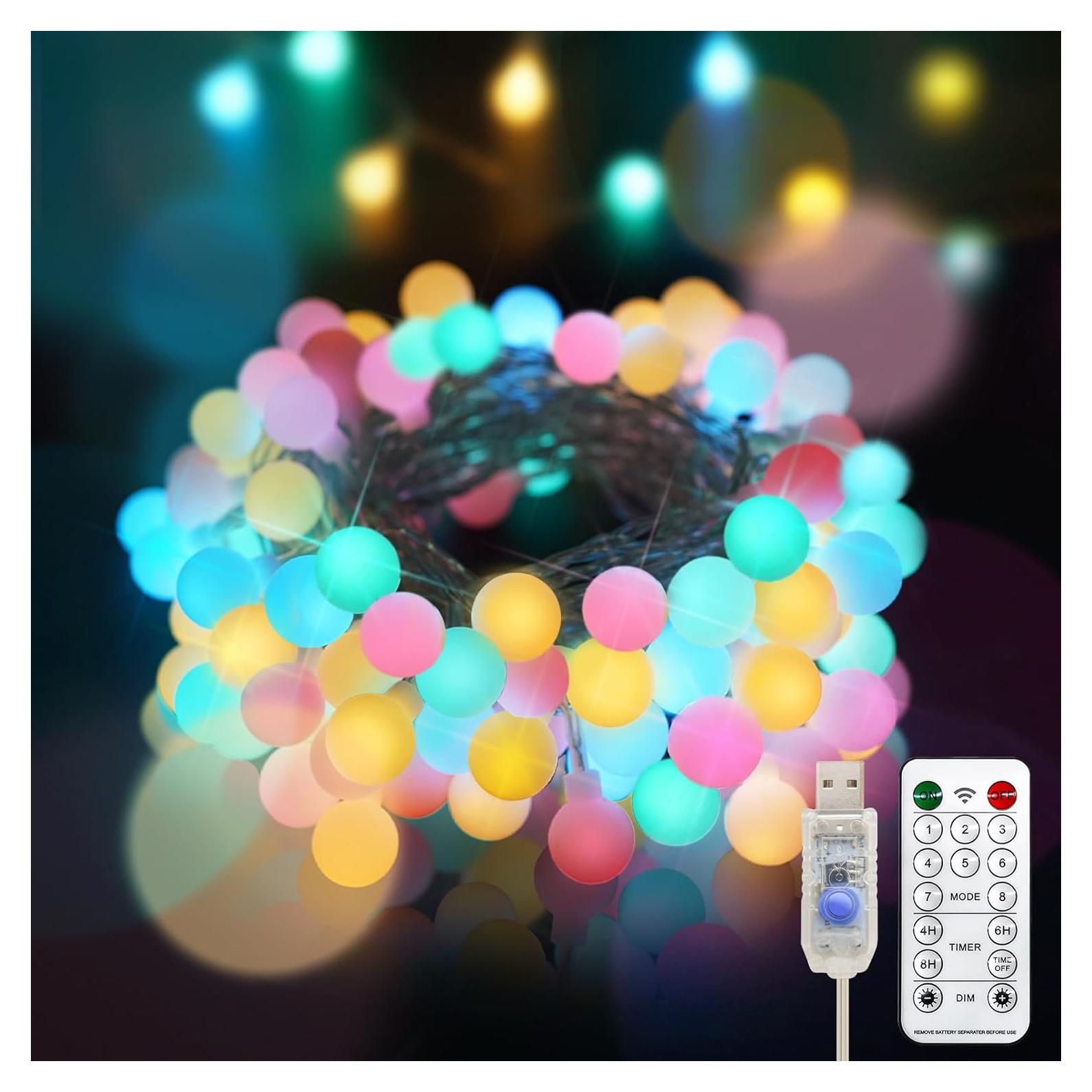 Luces de Cuerda Suddus 10m 100 LED USB con Temporizador