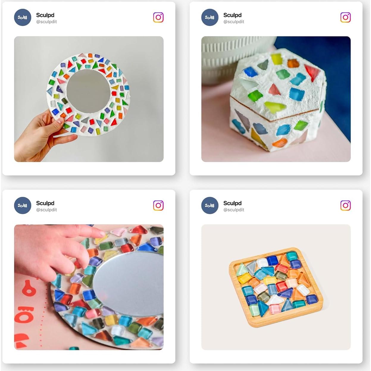 Kit de Mosaico Sculpd para Niños de 7 Años en Adelante