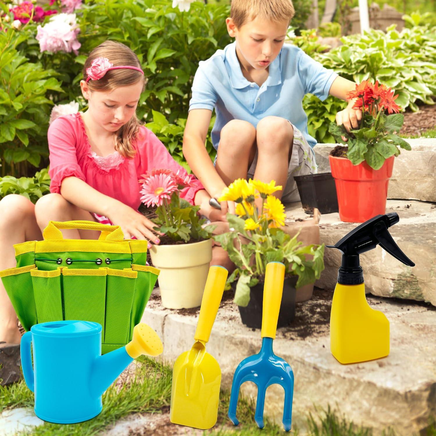 Juego de Jardinería para Niños Liamasum - Kit Completo 8 Piezas