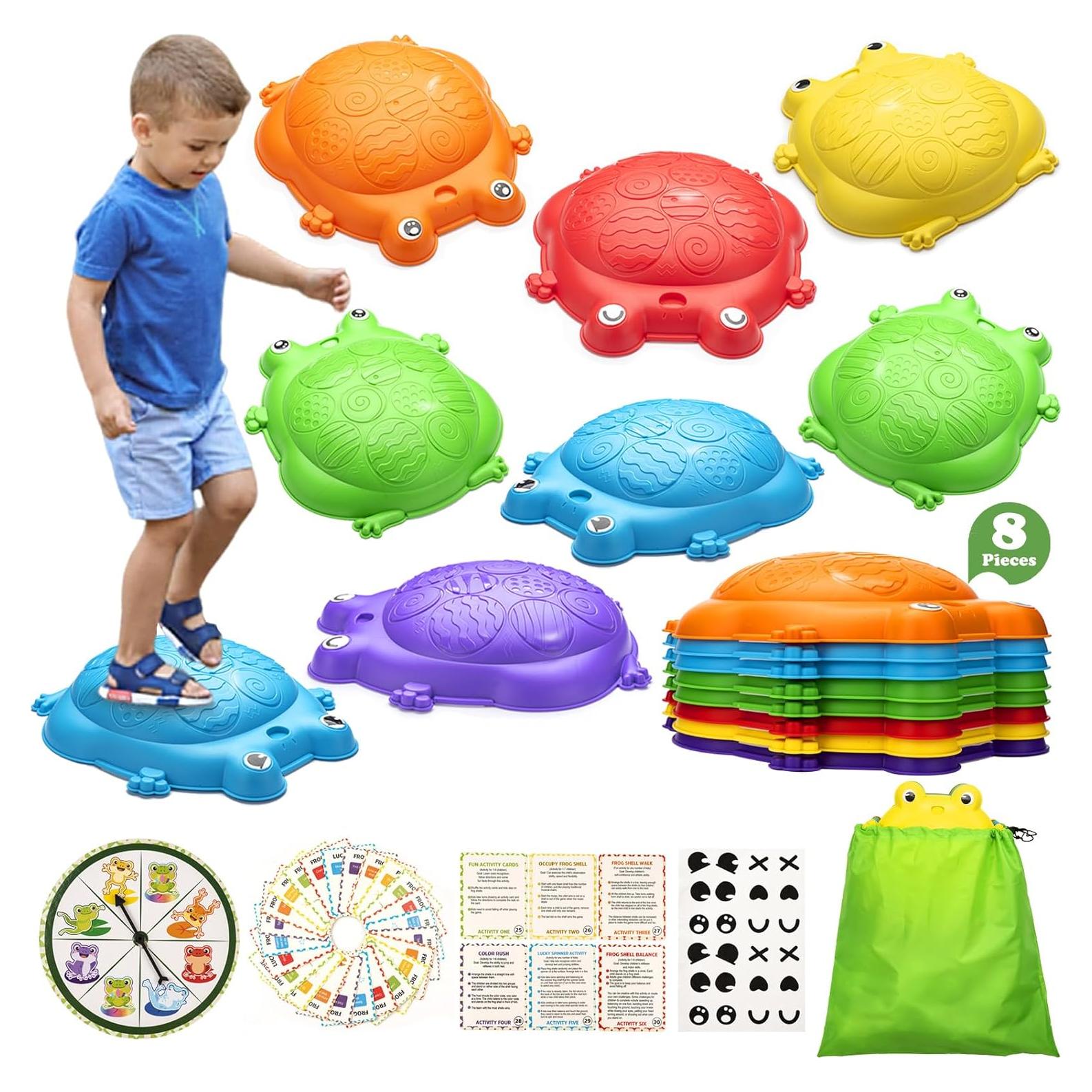 Piedras de Equilibrio VROGTIK 8 Piezas para Niños 3-8 Años