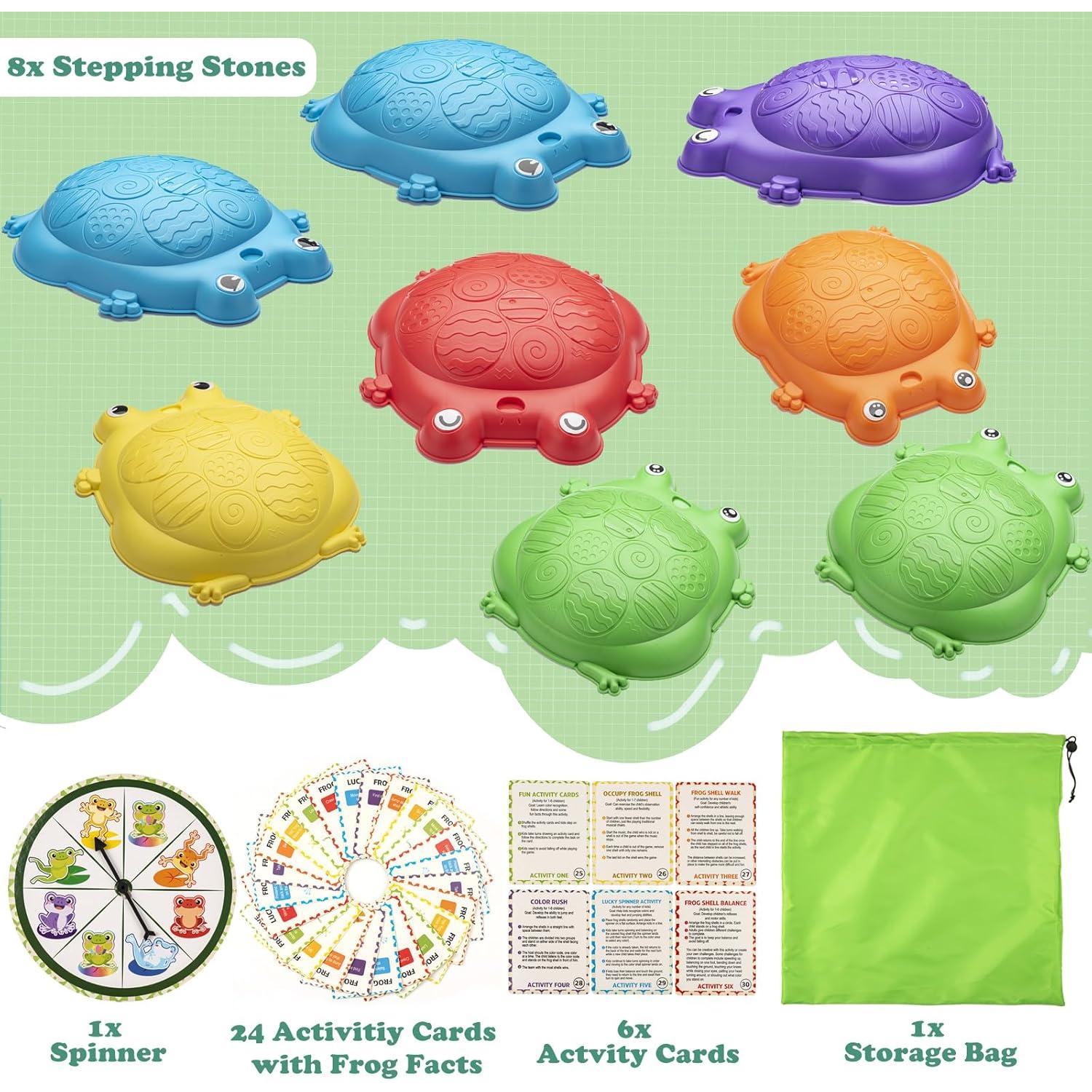 Piedras de Equilibrio VROGTIK 8 Piezas para Niños 3-8 Años