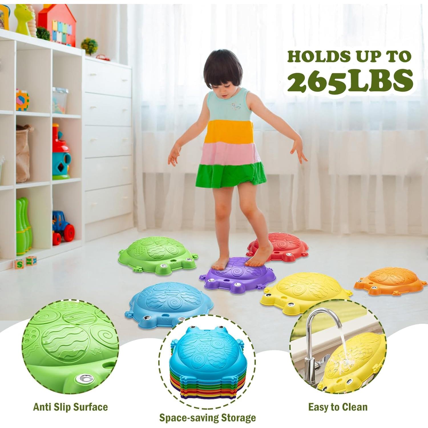 Piedras de Equilibrio VROGTIK 8 Piezas para Niños 3-8 Años