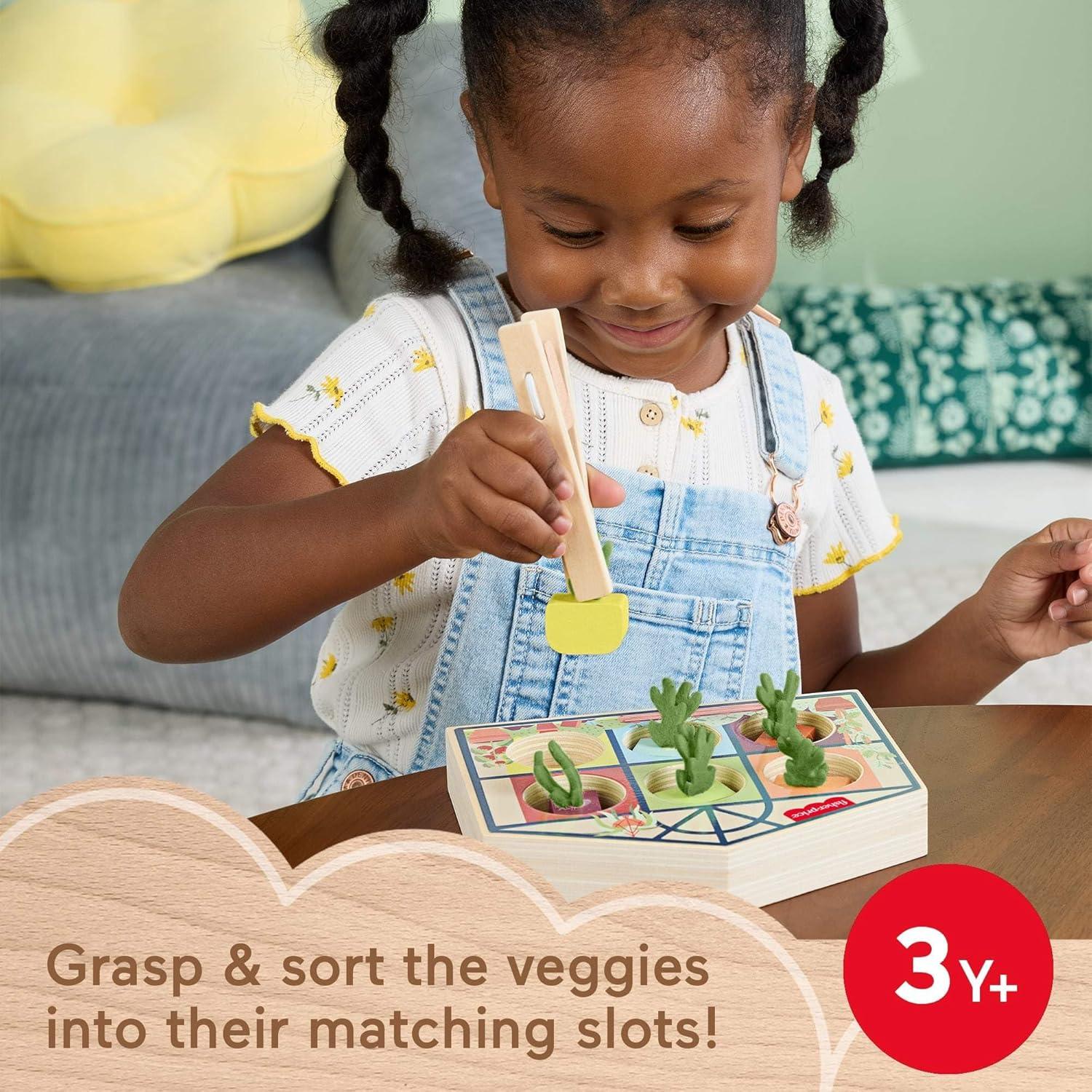 Juguete de Clasificación de Madera Fisher-Price Invernadero 8 Piezas