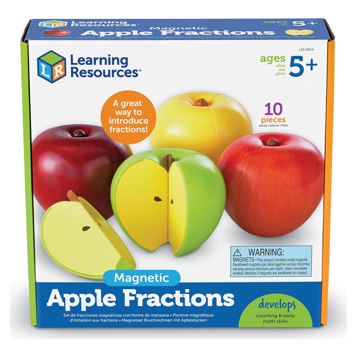 Set de Fracciones Magnéticas Recursos de Aprendizaje 10 Piezas