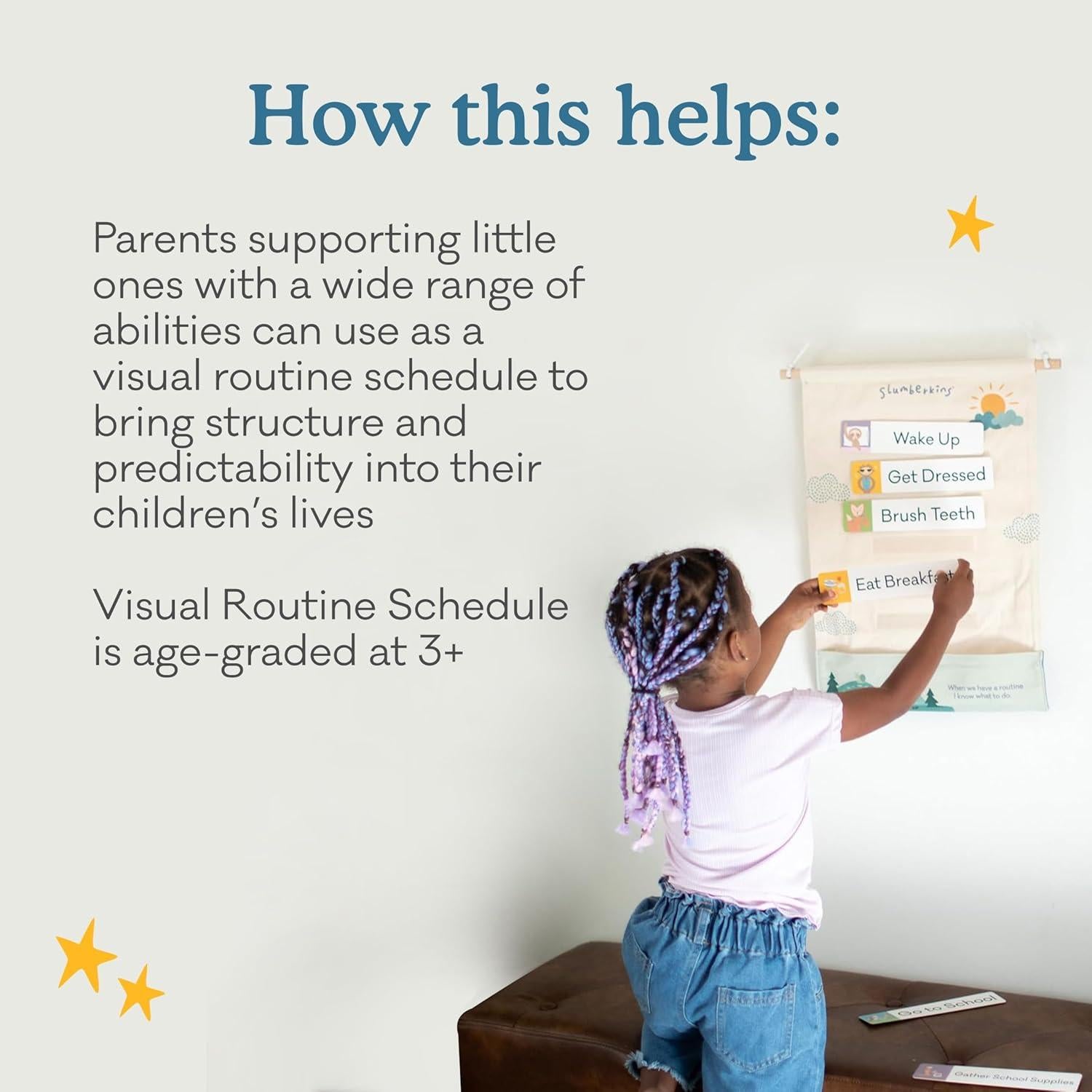 Programa Visual Slumberkins 18 Piezas para Rutinas Niños