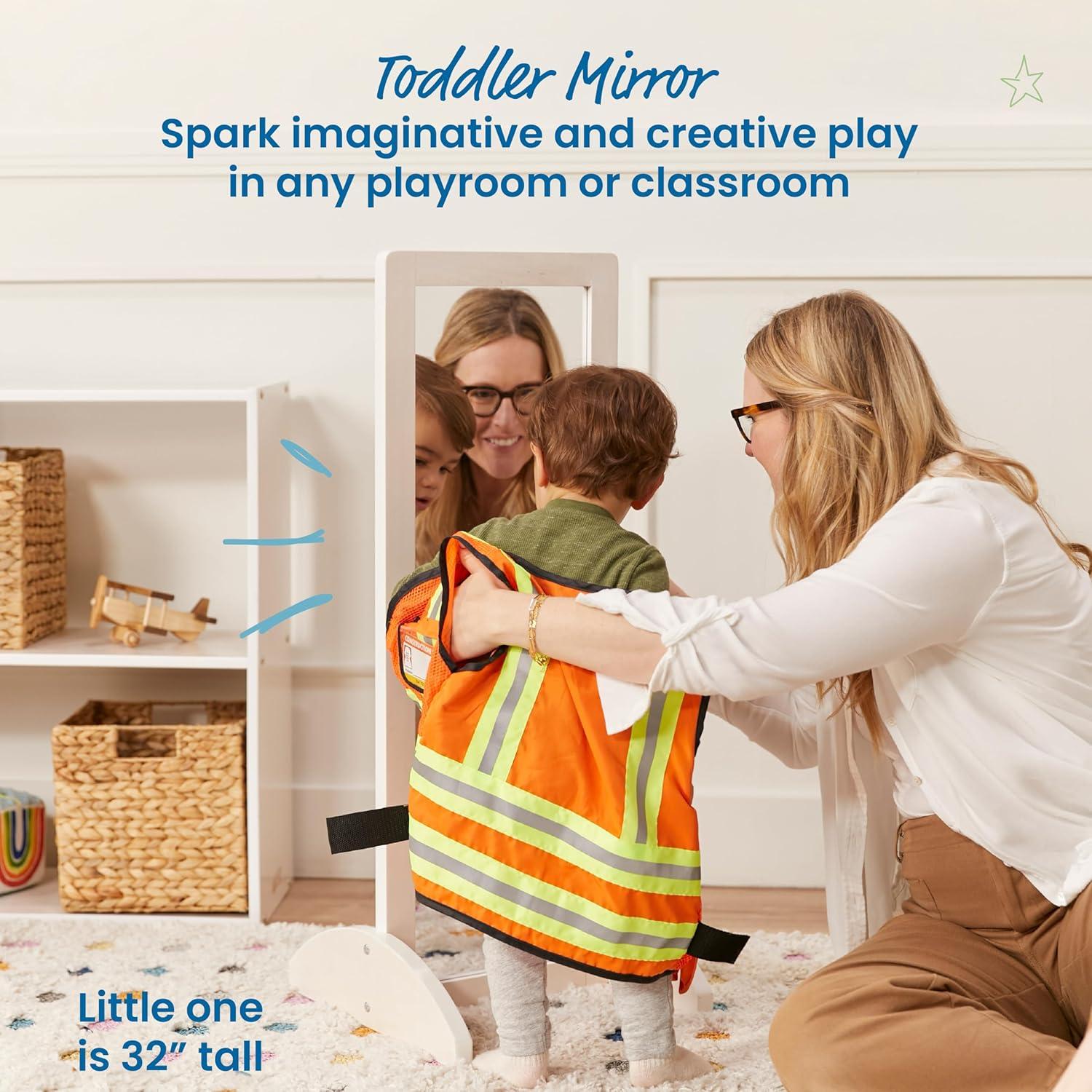 Espejo Bi-Direccional ECR4Kids para Niños - Lavado Blanco