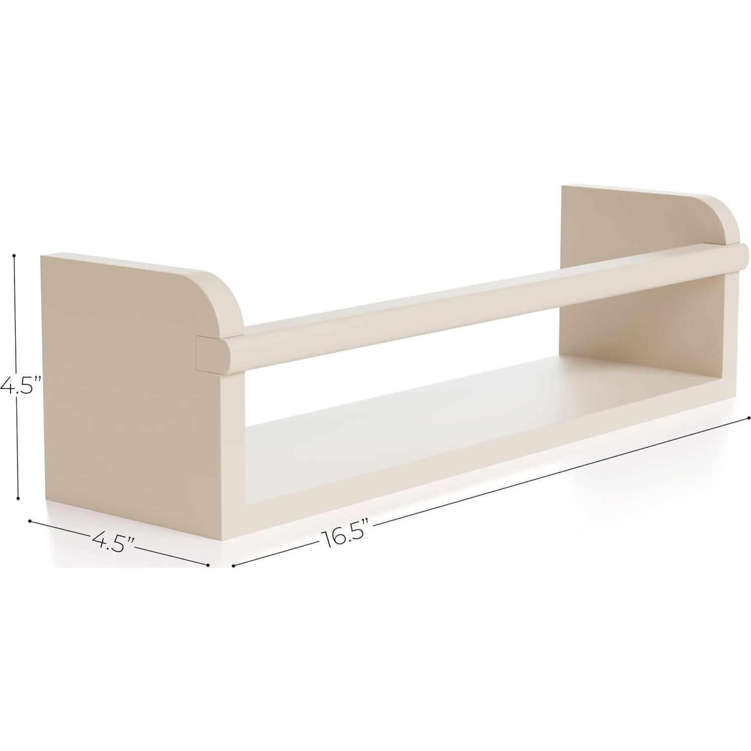 Estantes Flotantes Beige ZICOTO - Juego de 3 para Guardería