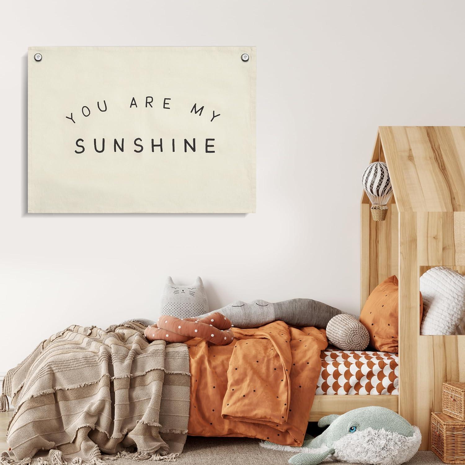 Banner de Lienzo para Niños Lyla & Sage - Decoración Beige