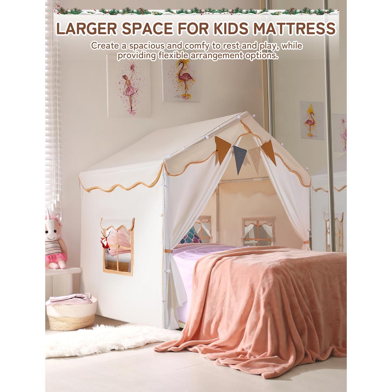 Tienda de Juego para Niños Besrey 2 en 1 con Alfombra 130cm