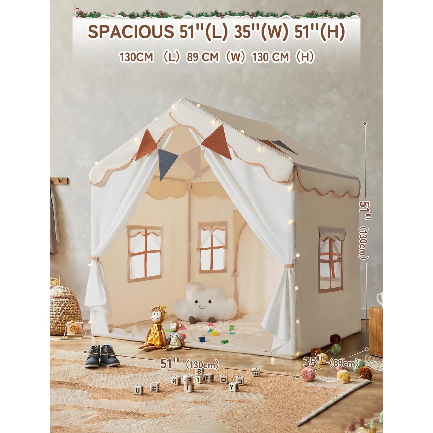 Tienda de Juego para Niños Besrey 2 en 1 con Alfombra 130cm