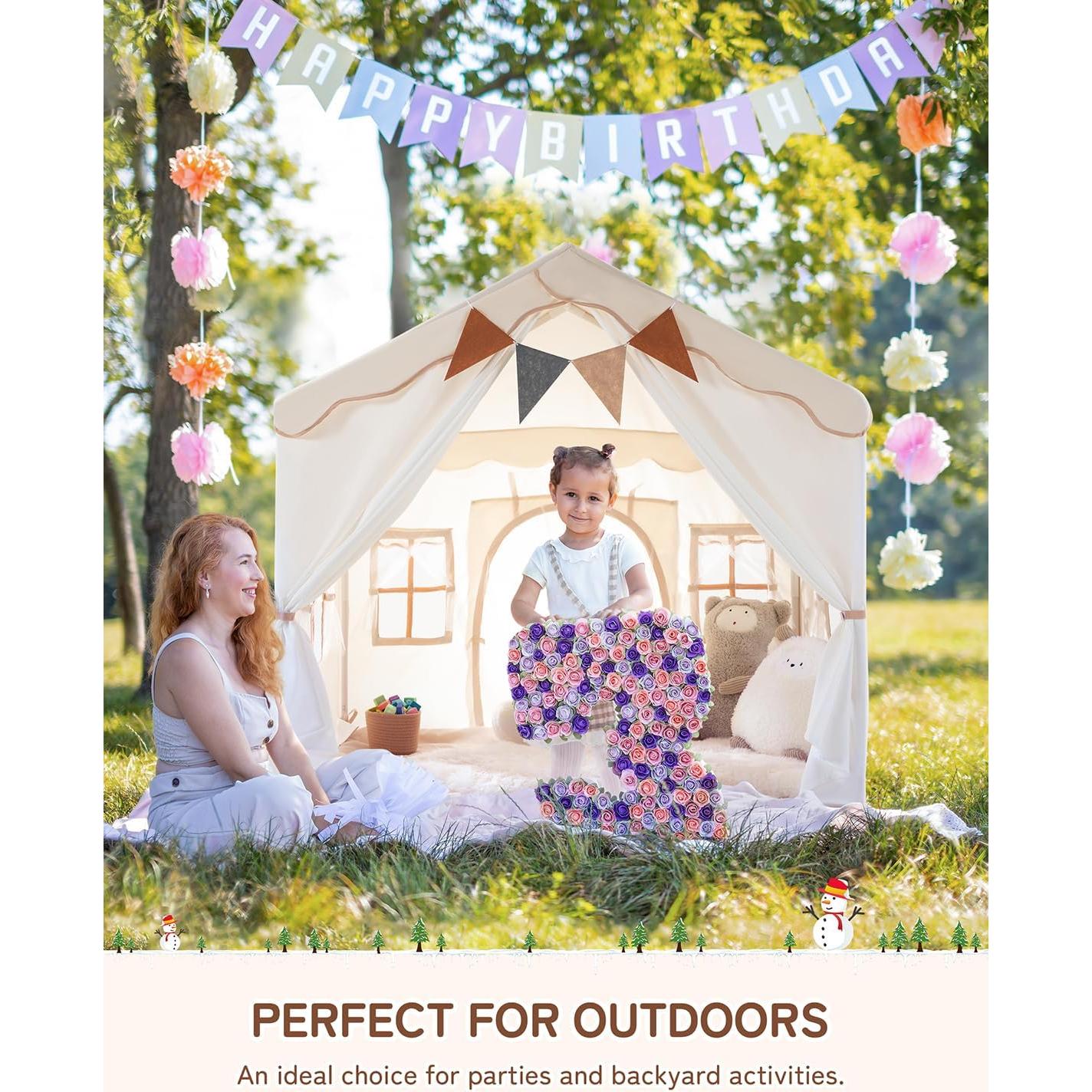 Tienda de Juego para Niños Besrey 2 en 1 con Alfombra 130cm