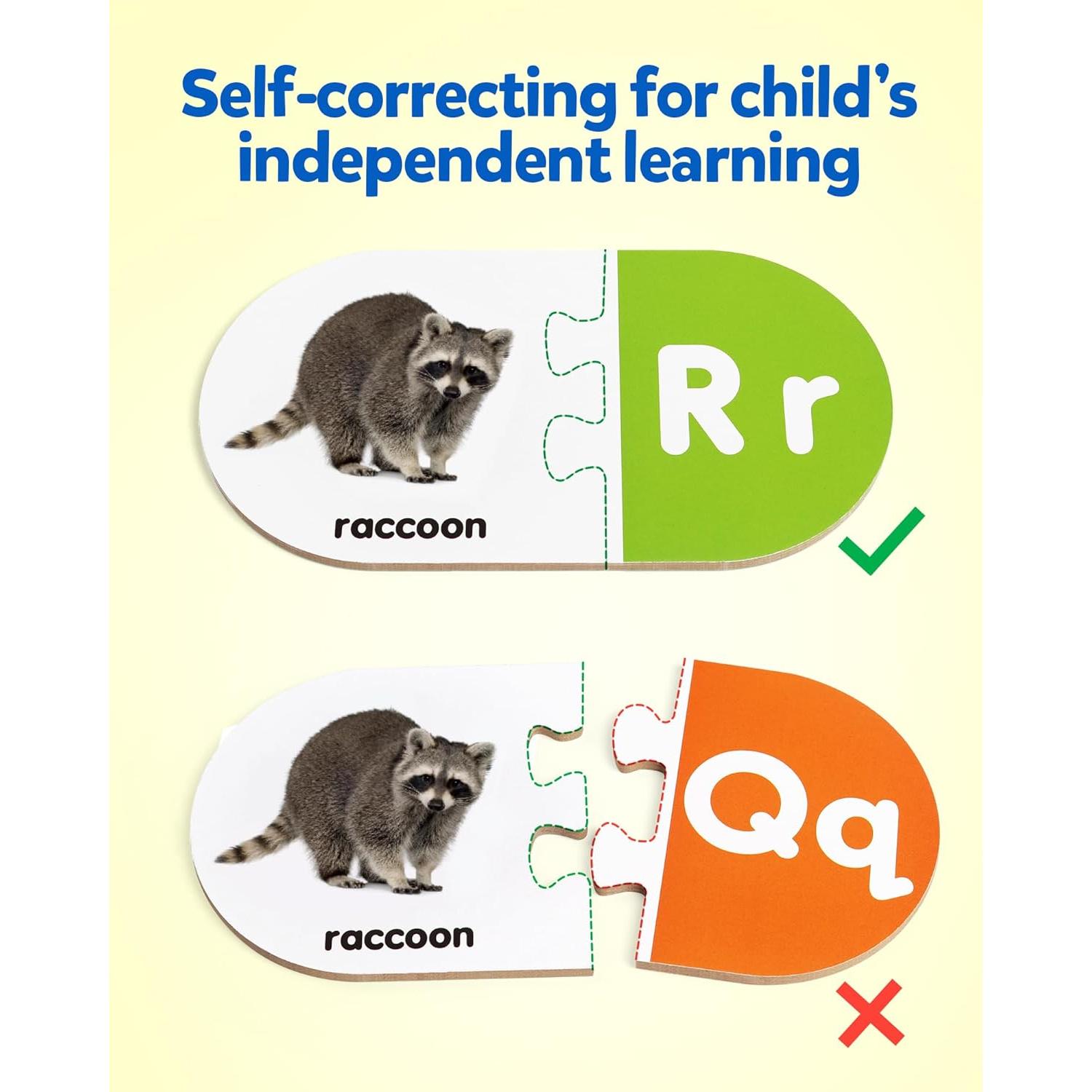 Juego de Emparejamiento del Alfabeto Coogam 36 Piezas Educativo