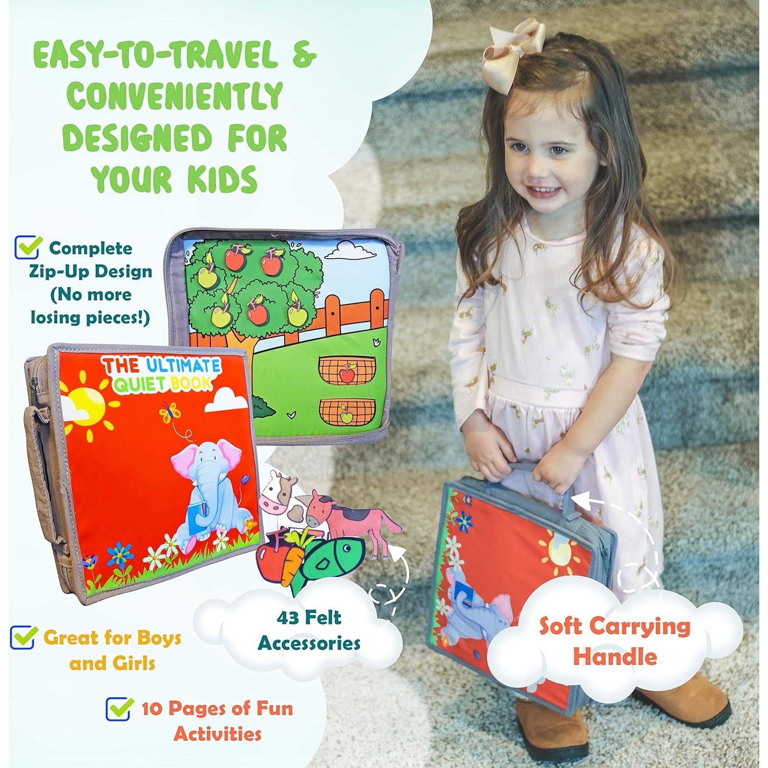 Libro Silencioso Montessori Quiet Book Club - Juguete de Viaje