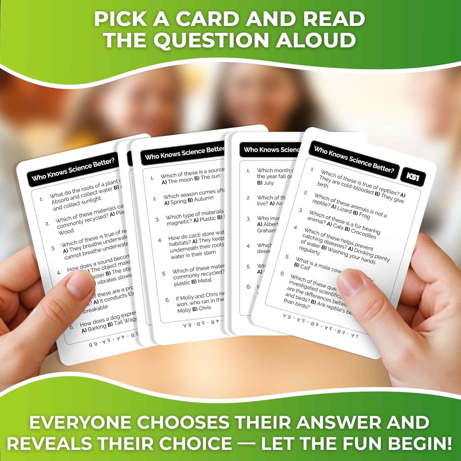 Juego de Trivia Familiar QUOKKA Ciencia - 500 Preguntas Divertidas