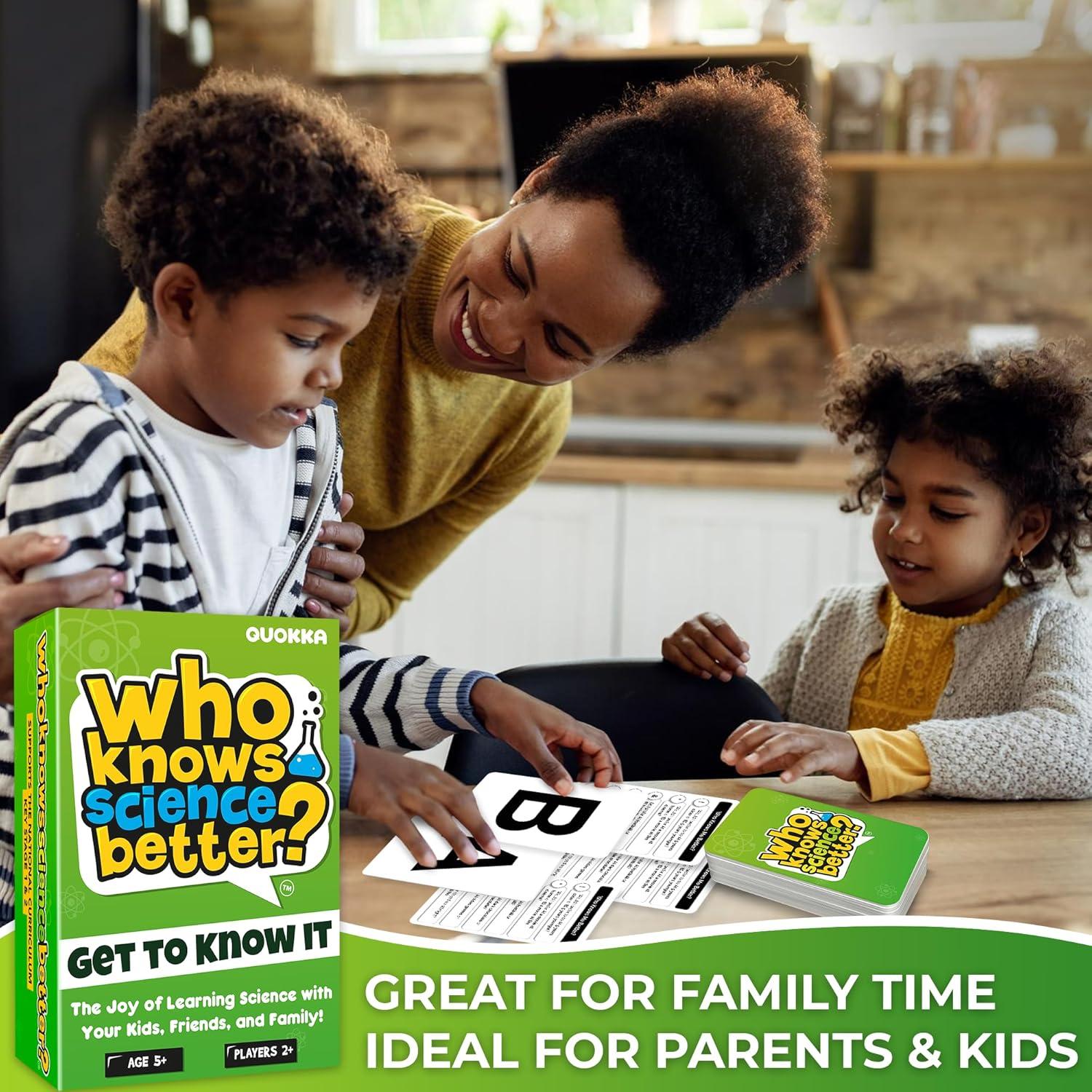 Juego de Trivia Familiar QUOKKA Ciencia - 500 Preguntas Divertidas