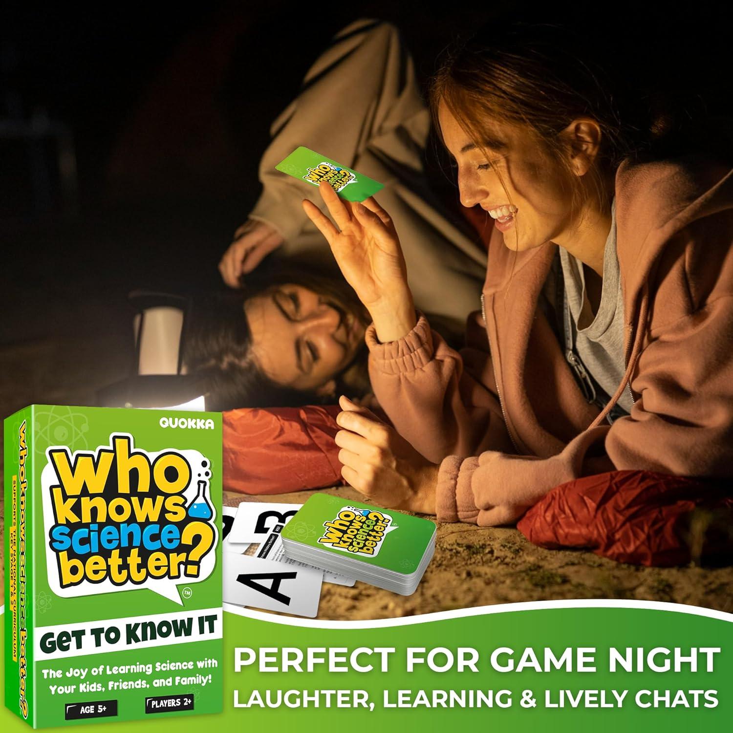 Juego de Trivia Familiar QUOKKA Ciencia - 500 Preguntas Divertidas