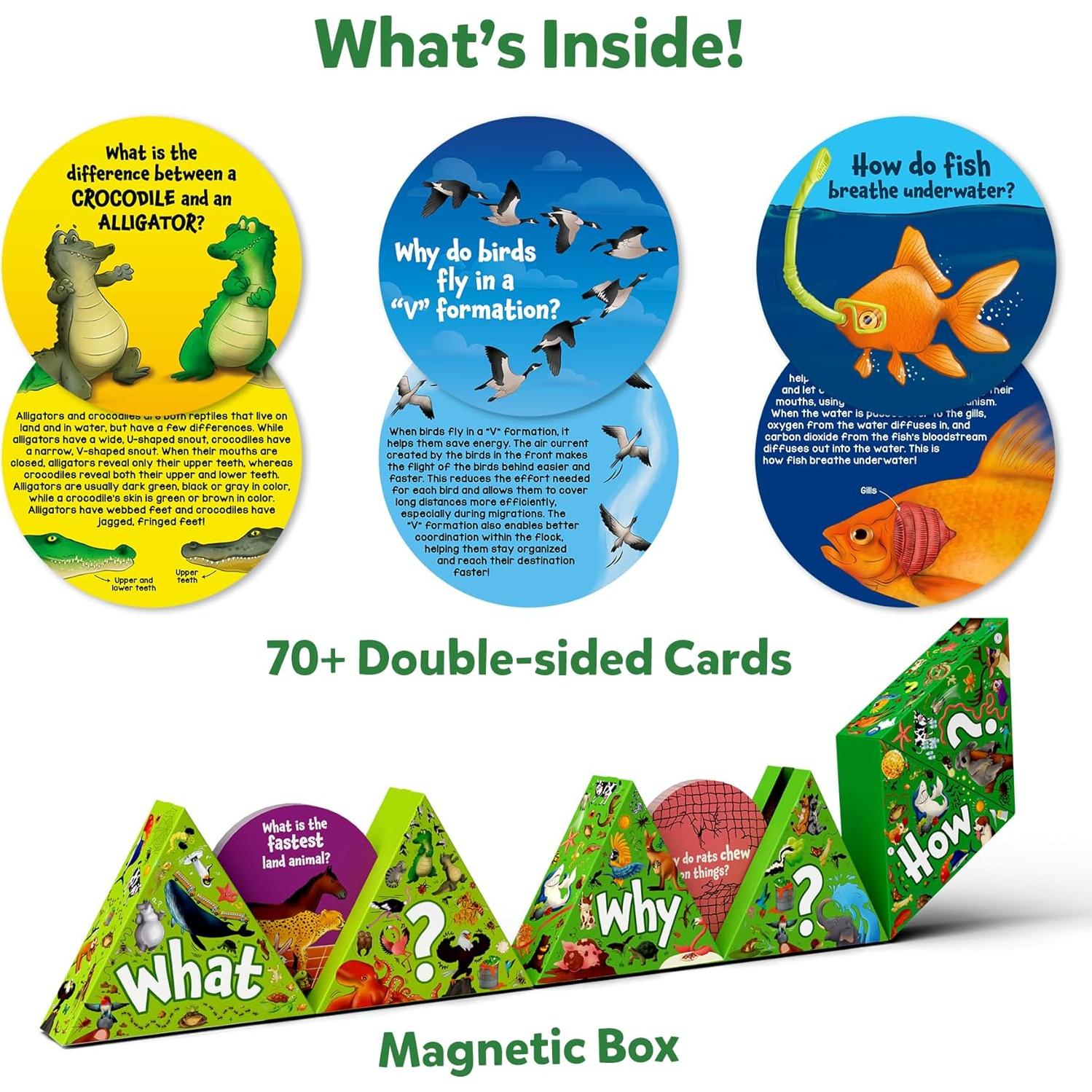 Tarjetas Flash Skillmatics Ciencia Animales - 70 Piezas Educativas