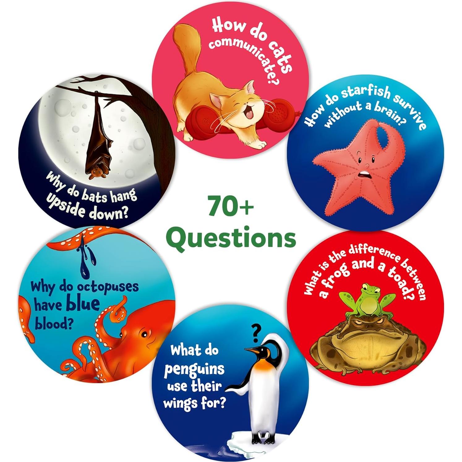 Tarjetas Flash Skillmatics Ciencia Animales - 70 Piezas Educativas