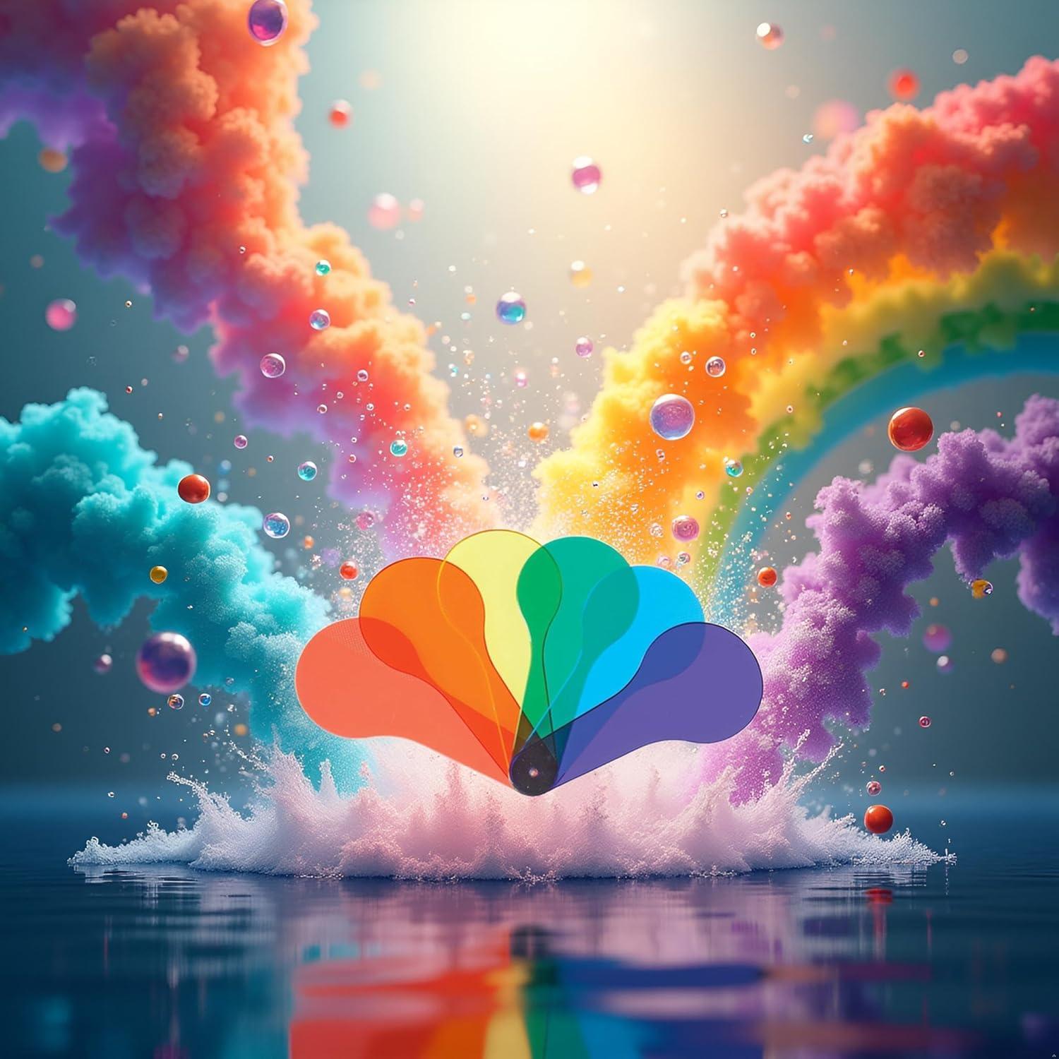 Conjunto de 6 Remos Transparentes de Color JJLFresheners