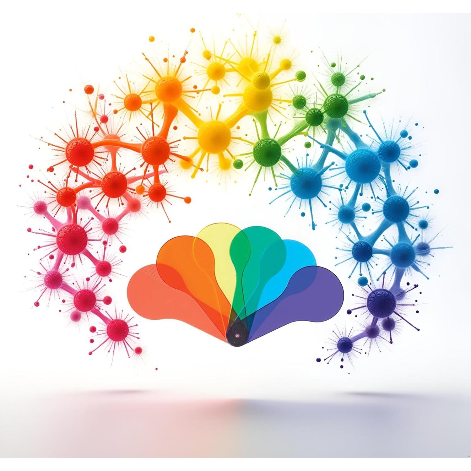 Conjunto de 6 Remos Transparentes de Color JJLFresheners