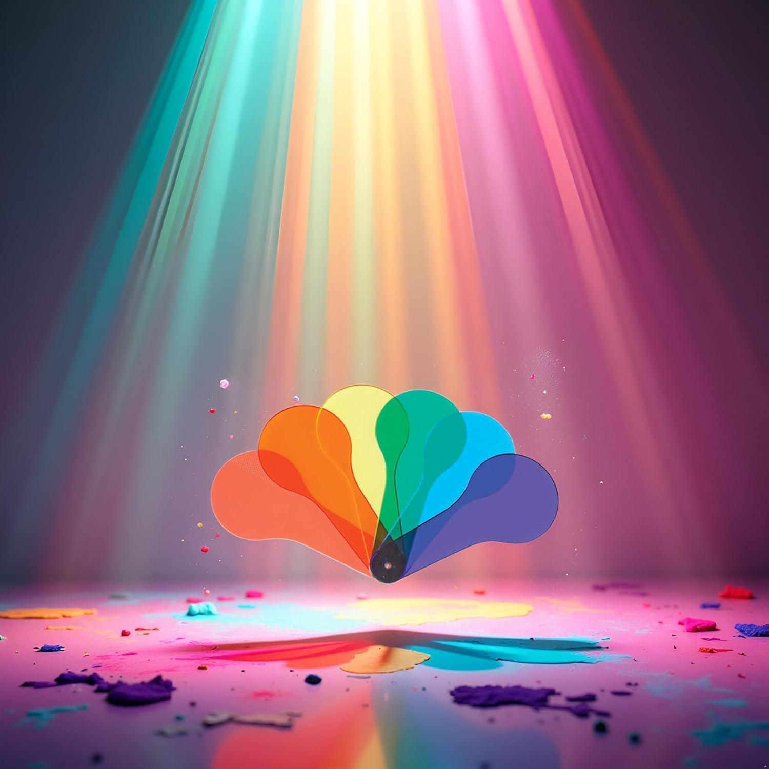 Conjunto de 6 Remos Transparentes de Color JJLFresheners