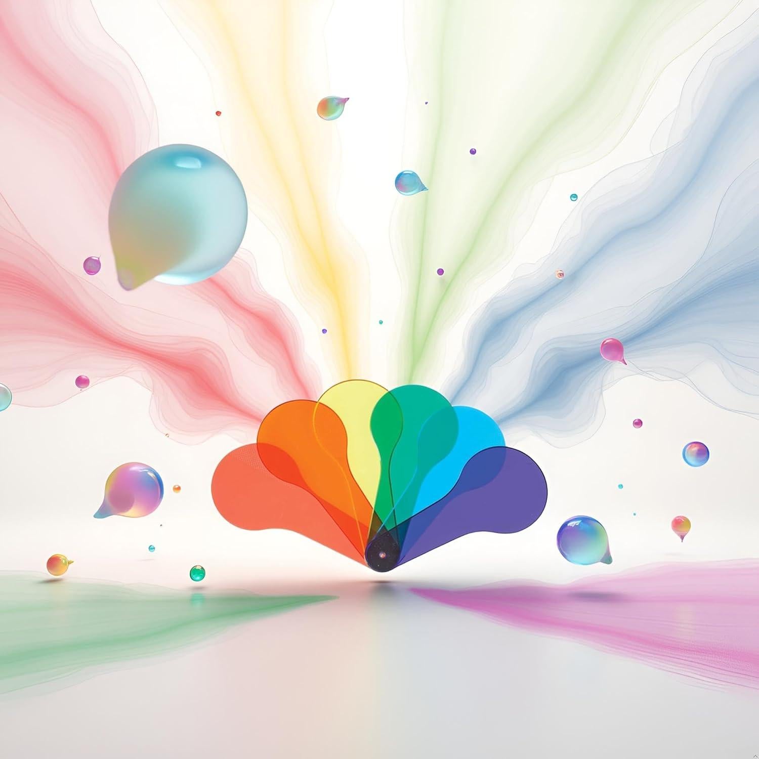 Conjunto de 6 Remos Transparentes de Color JJLFresheners