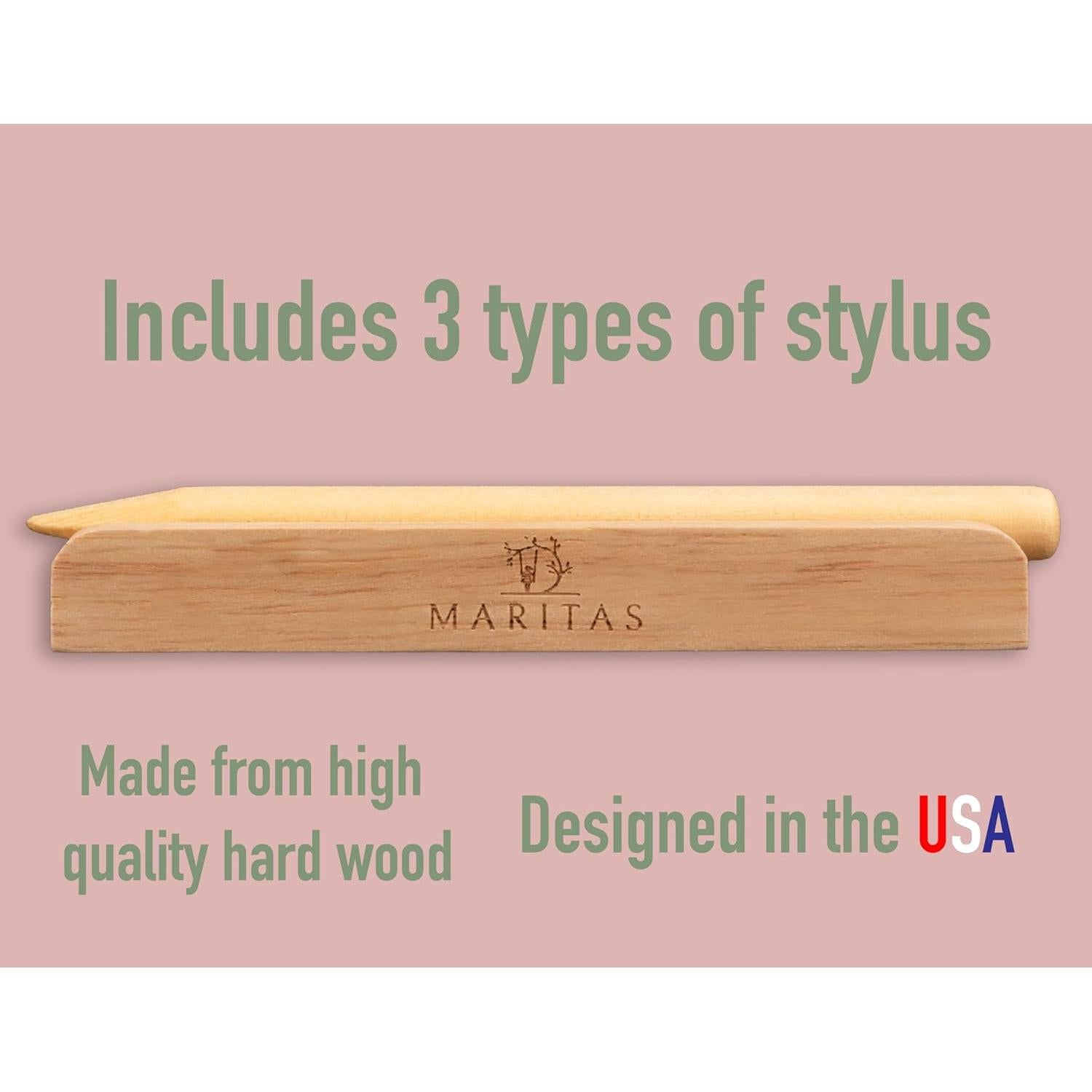 Palitos de Escritura Montessori Maritas con Soporte - 3 Estilógrafos