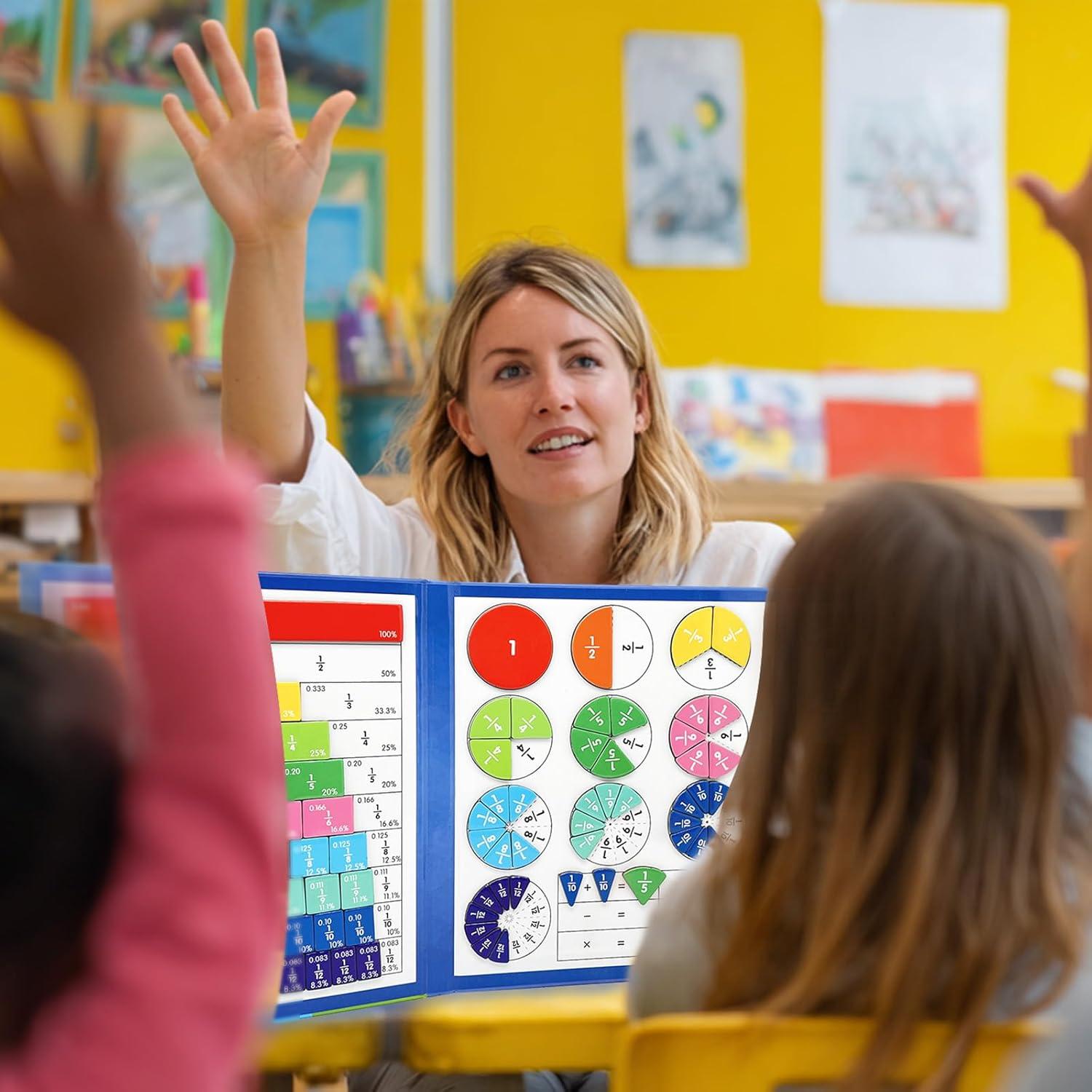 Juego de Azulejos y Círculos de Fracciones Magnéticos CABVIP