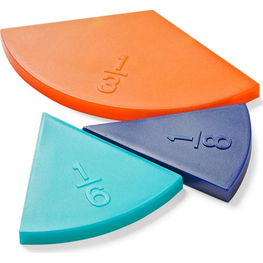 Círculos de Fracciones Hand2mind - Juego de 5 Manipulativos