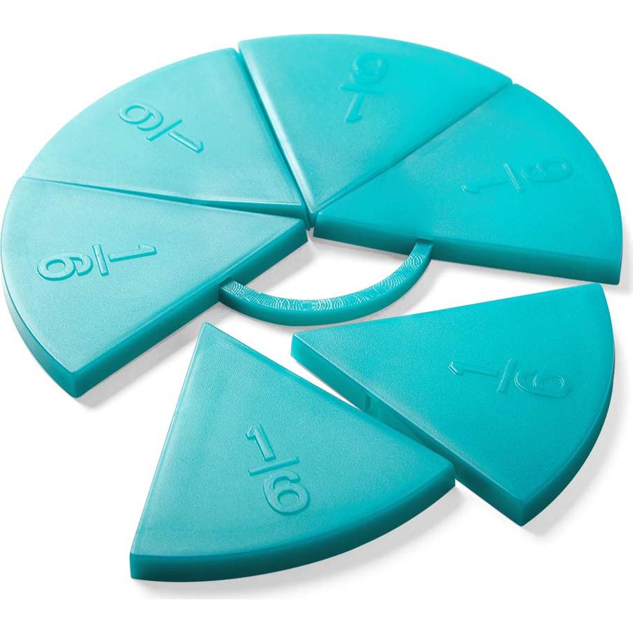 Círculos de Fracciones Hand2mind - Juego de 5 Manipulativos