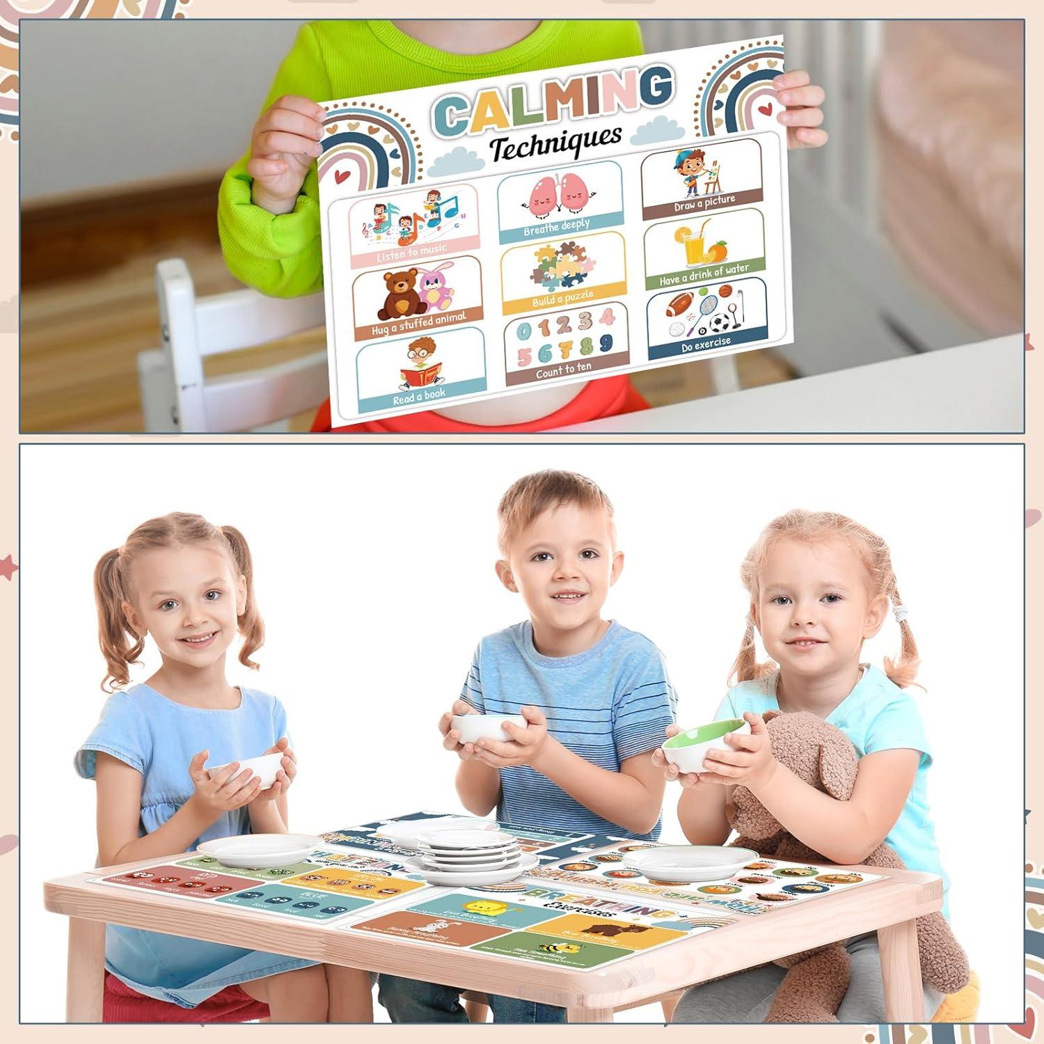 Set de 8 Manteles Educativos Boho OBUSATT 43x32 cm Salud Mental