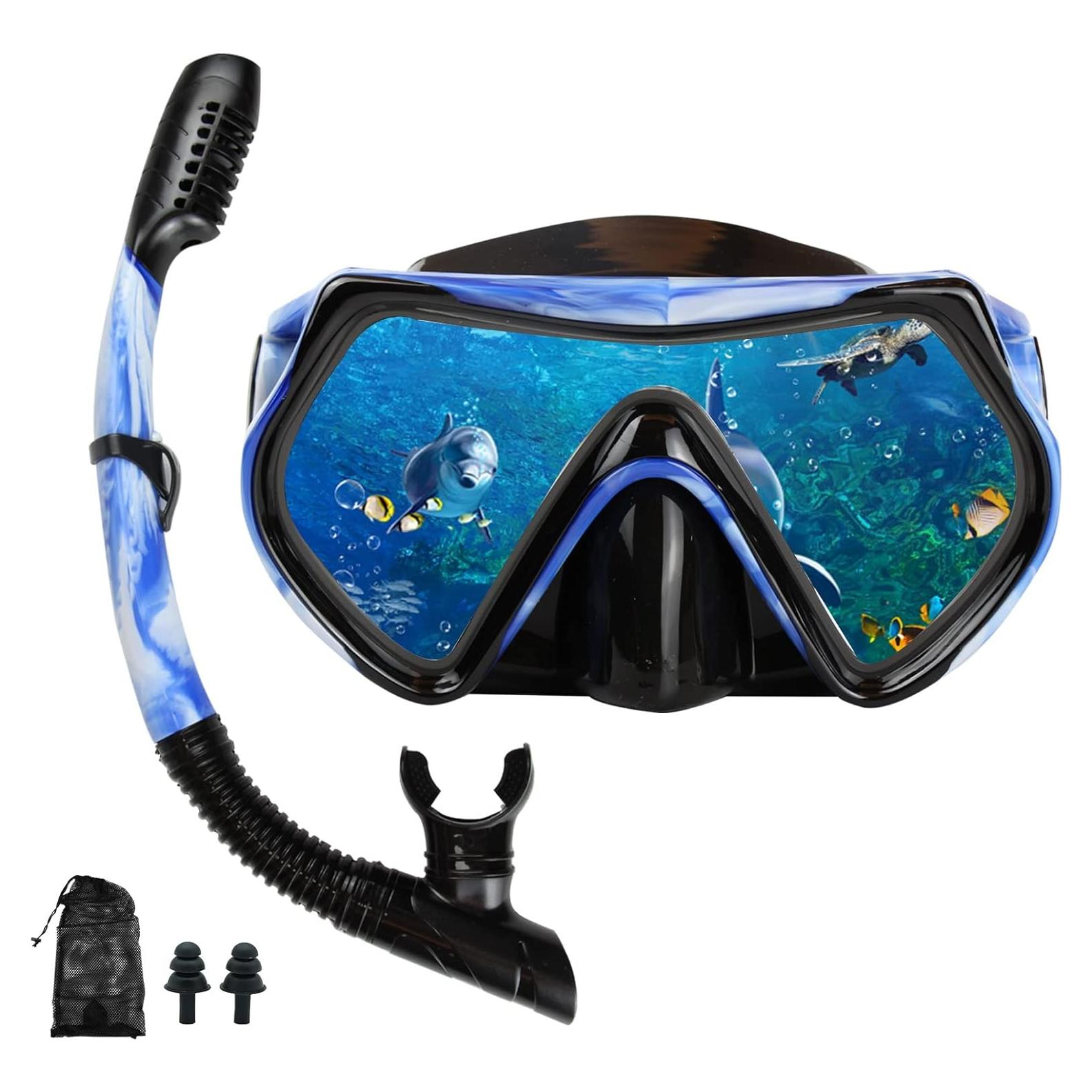 Máscara de Snorkel DIPUKI TC6115 para Adultos y Jóvenes