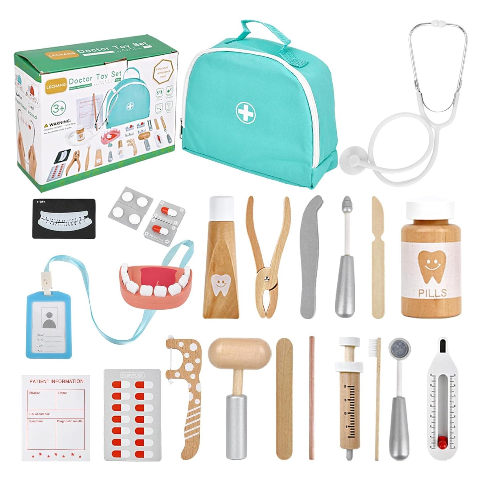 Kit de Doctor Fsaroo para Niños - Juego de Rol Educativo 25 Piezas
