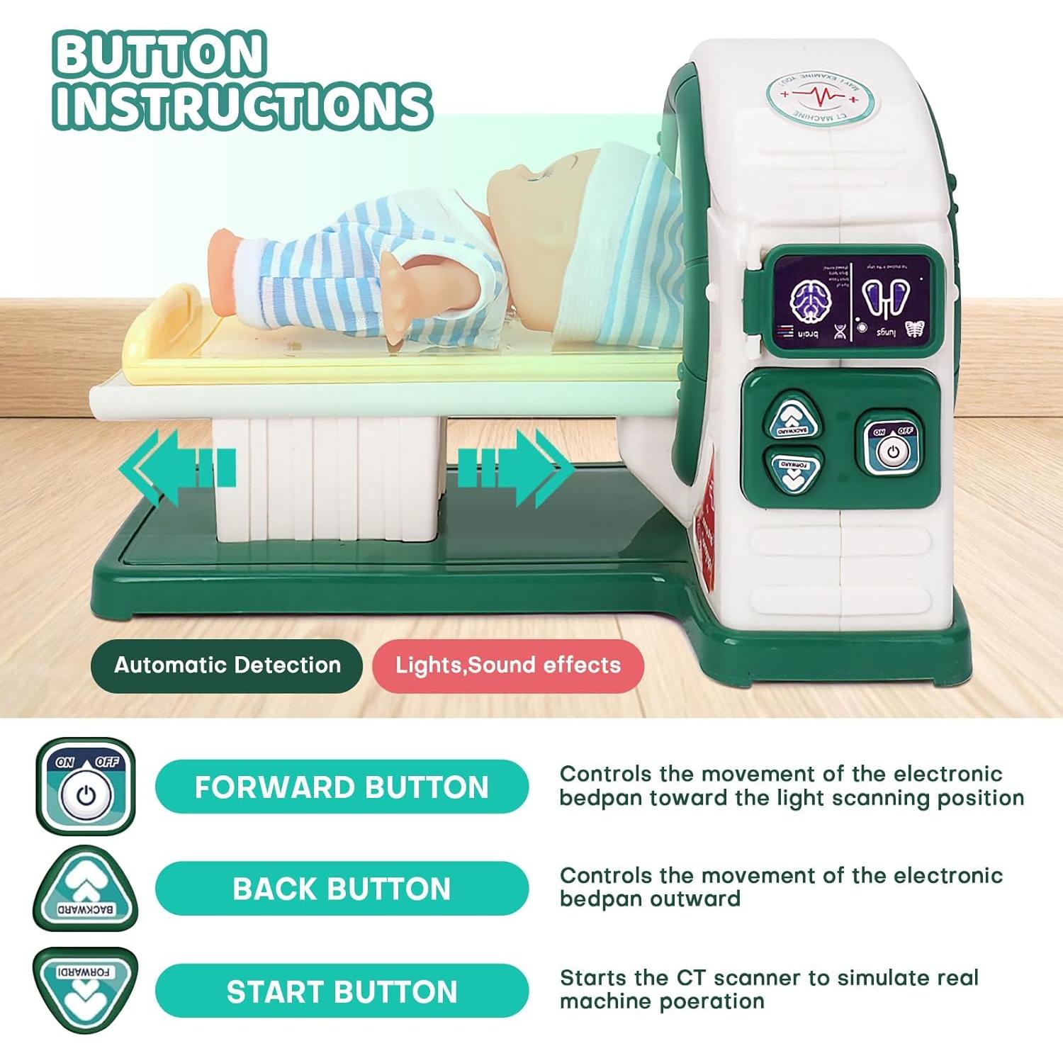 Kit de Doctor HOPANDOS con Estetoscopio y Rayos X - 1.21 kg