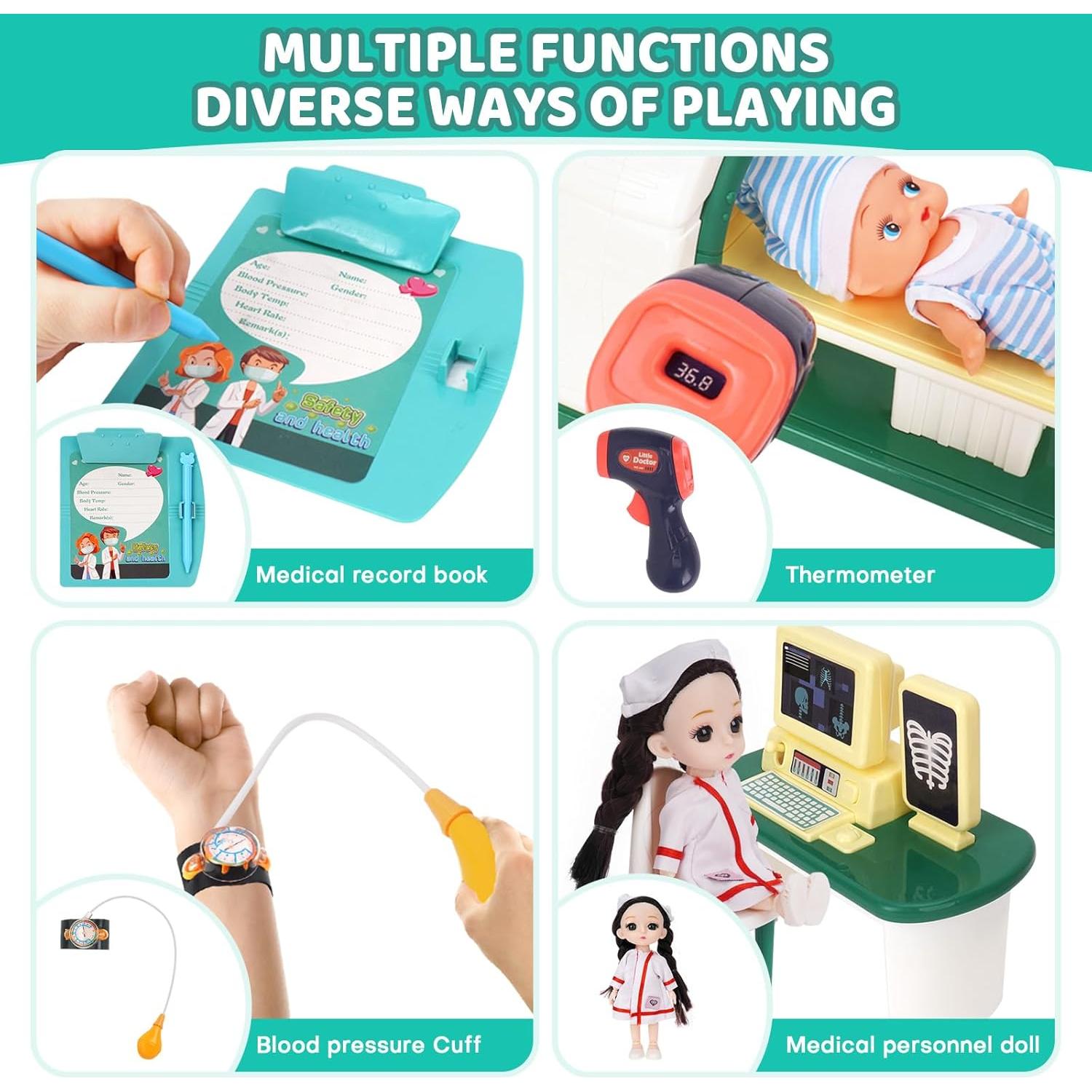 Kit de Doctor HOPANDOS con Estetoscopio y Rayos X - 1.21 kg