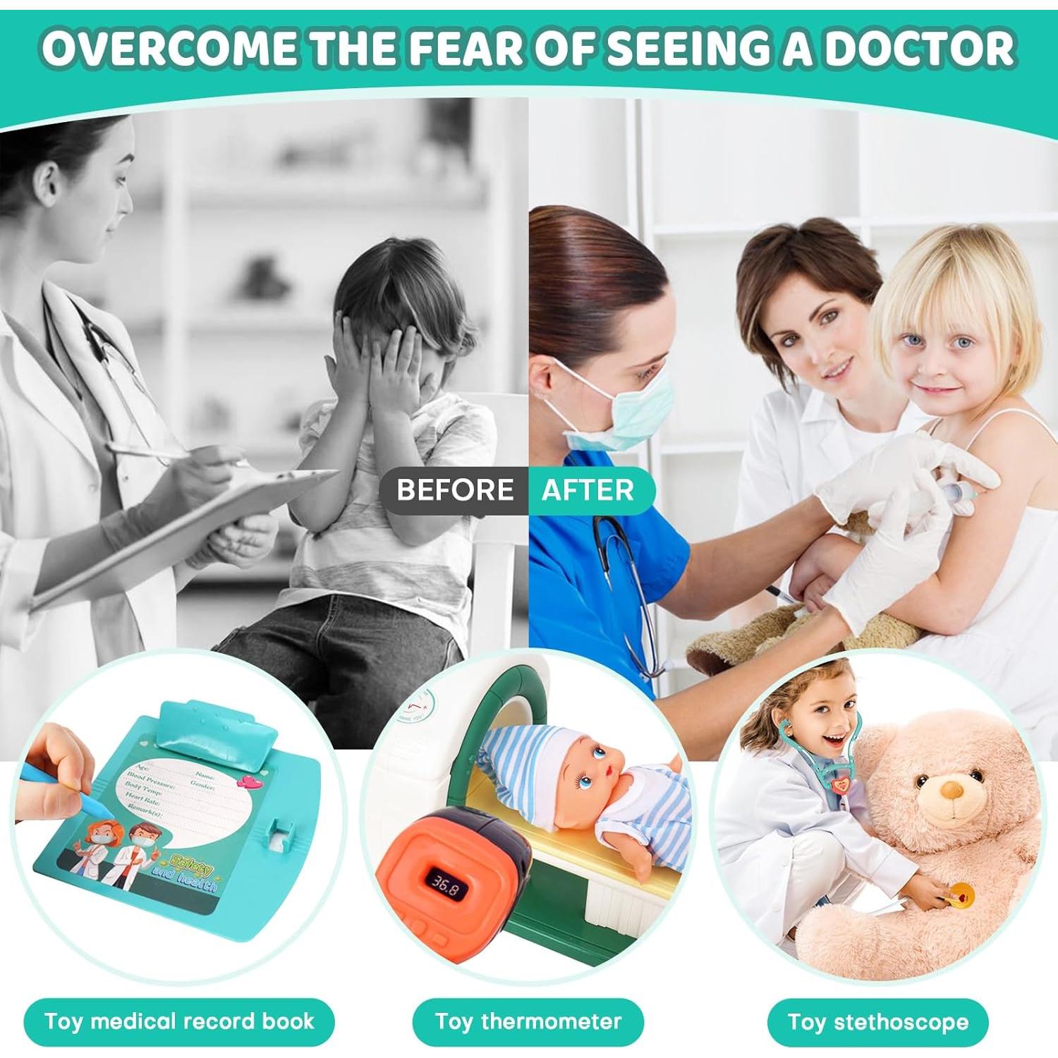 Kit de Doctor HOPANDOS con Estetoscopio y Rayos X - 1.21 kg