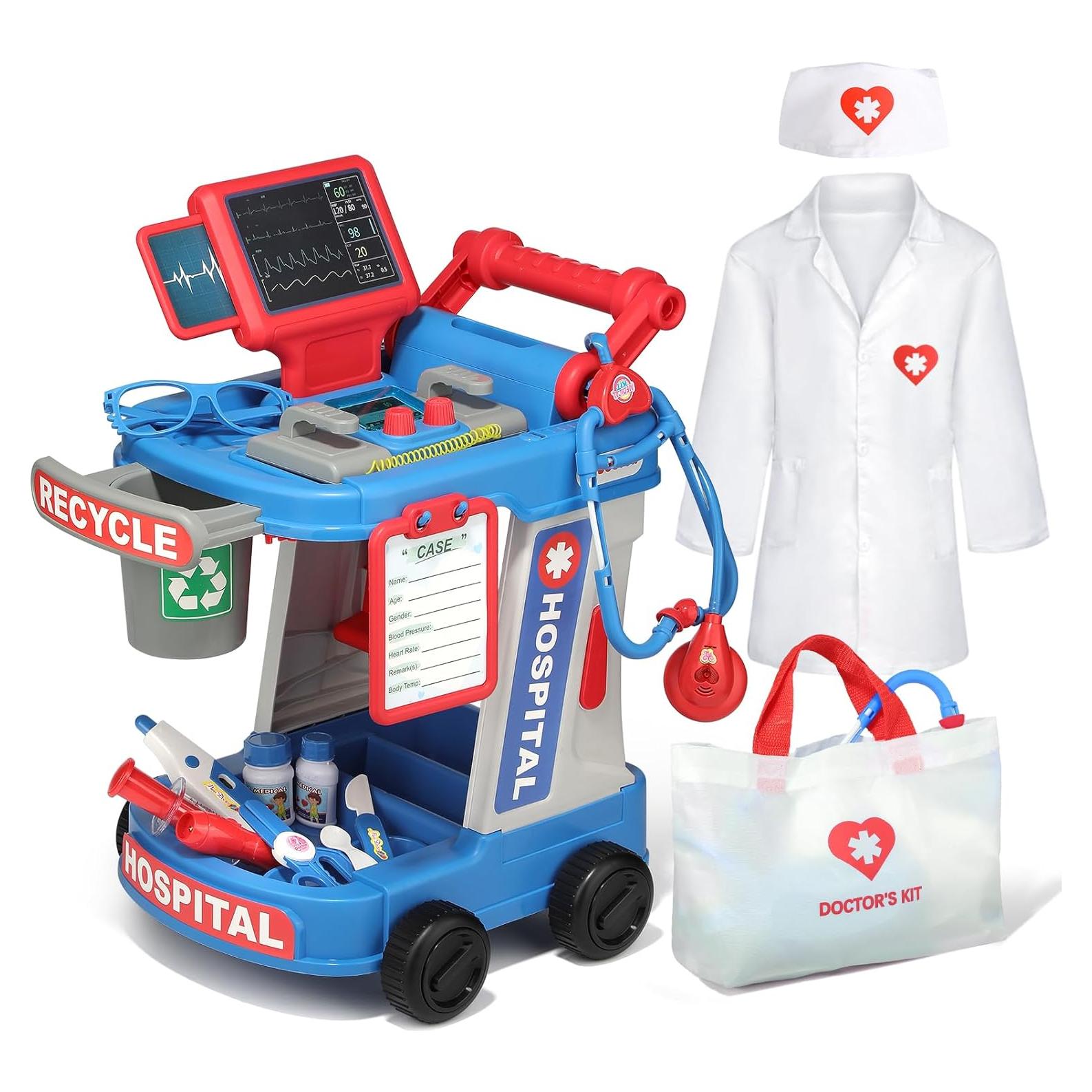 Kit de Doctor para Niños Phobby con Carrito y Disfraz
