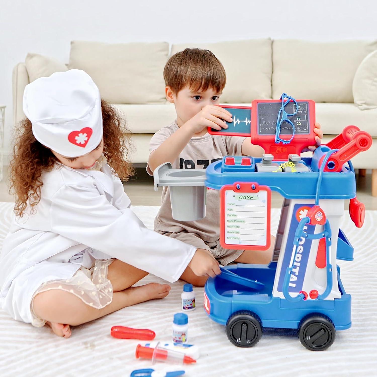 Kit de Doctor para Niños Phobby con Carrito y Disfraz