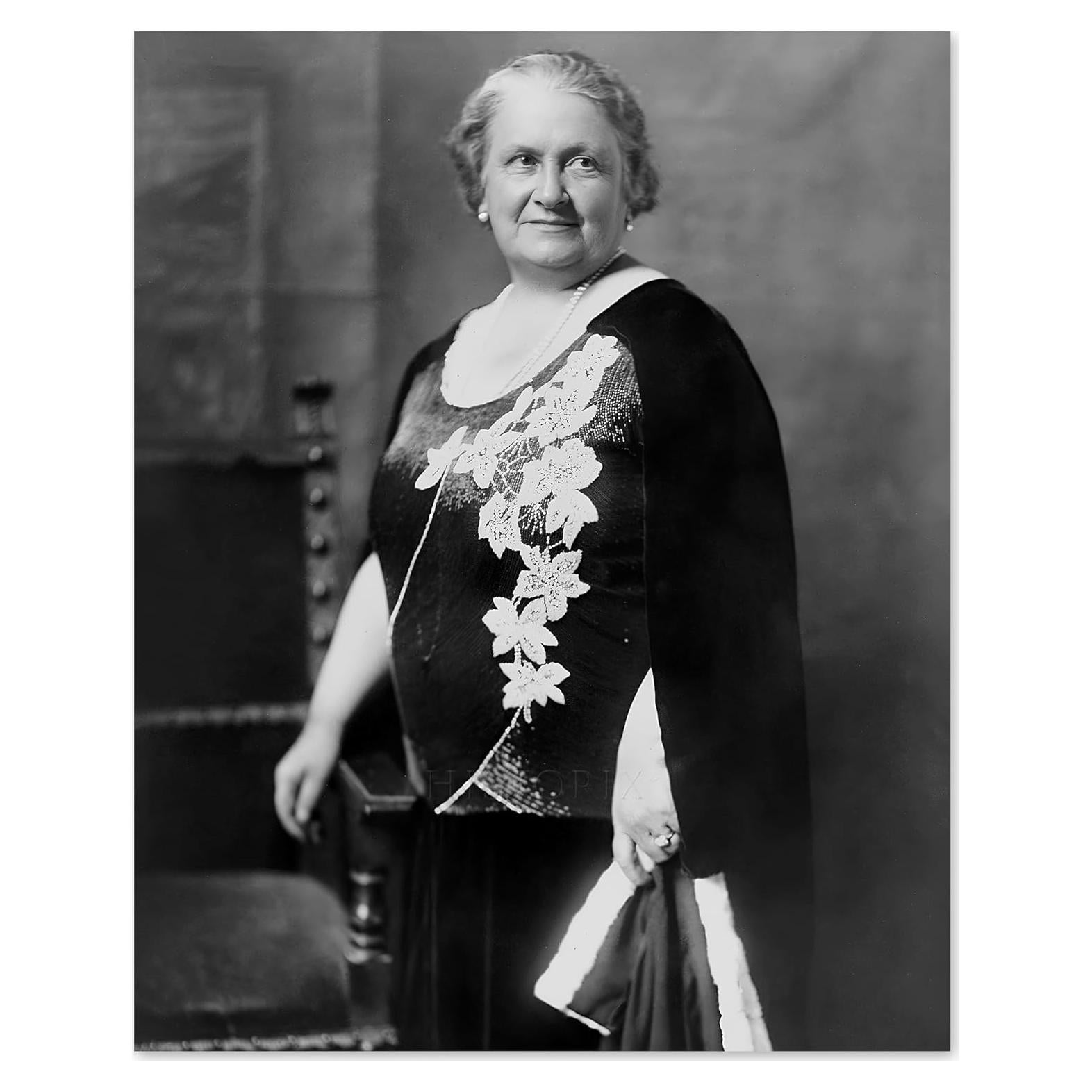 Retrato Vintage 1930 Doctora Maria Montessori - 20x25 cm