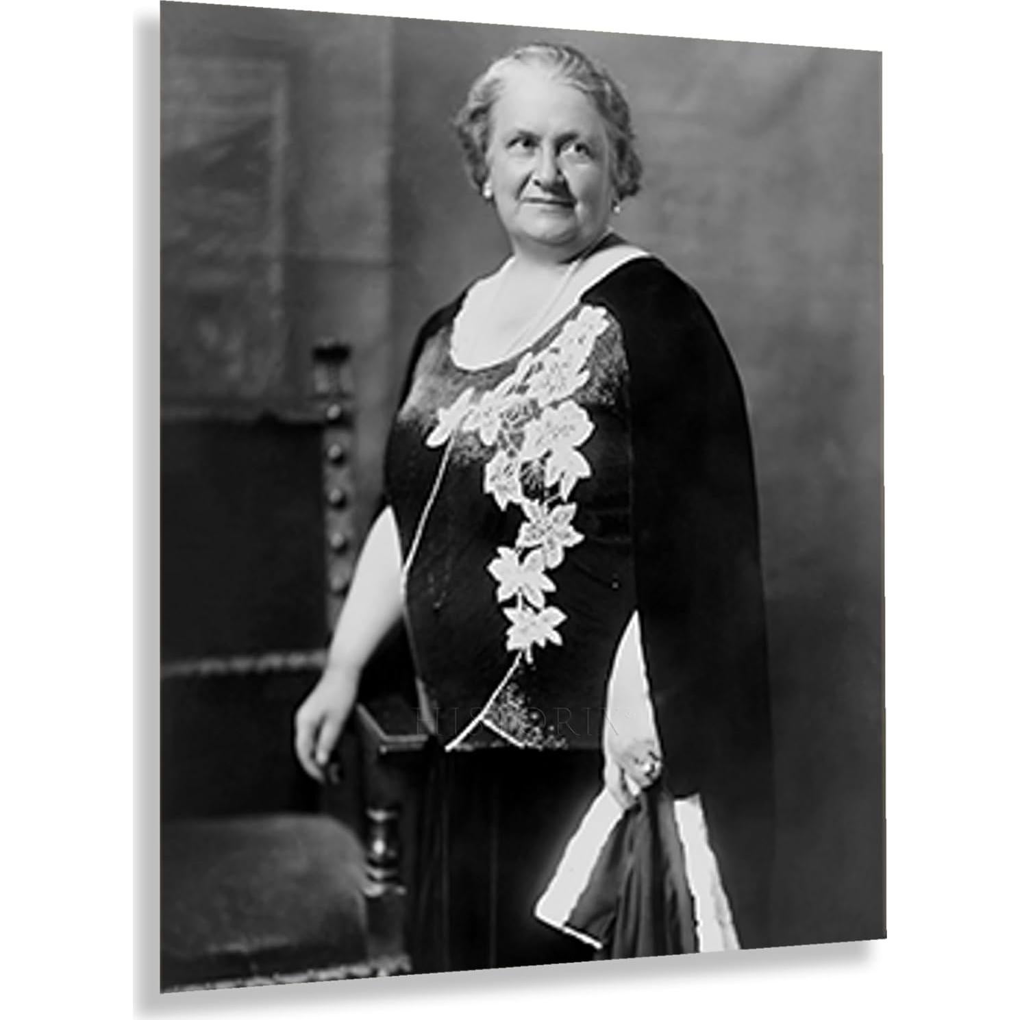 Retrato Vintage 1930 Doctora Maria Montessori - 20x25 cm