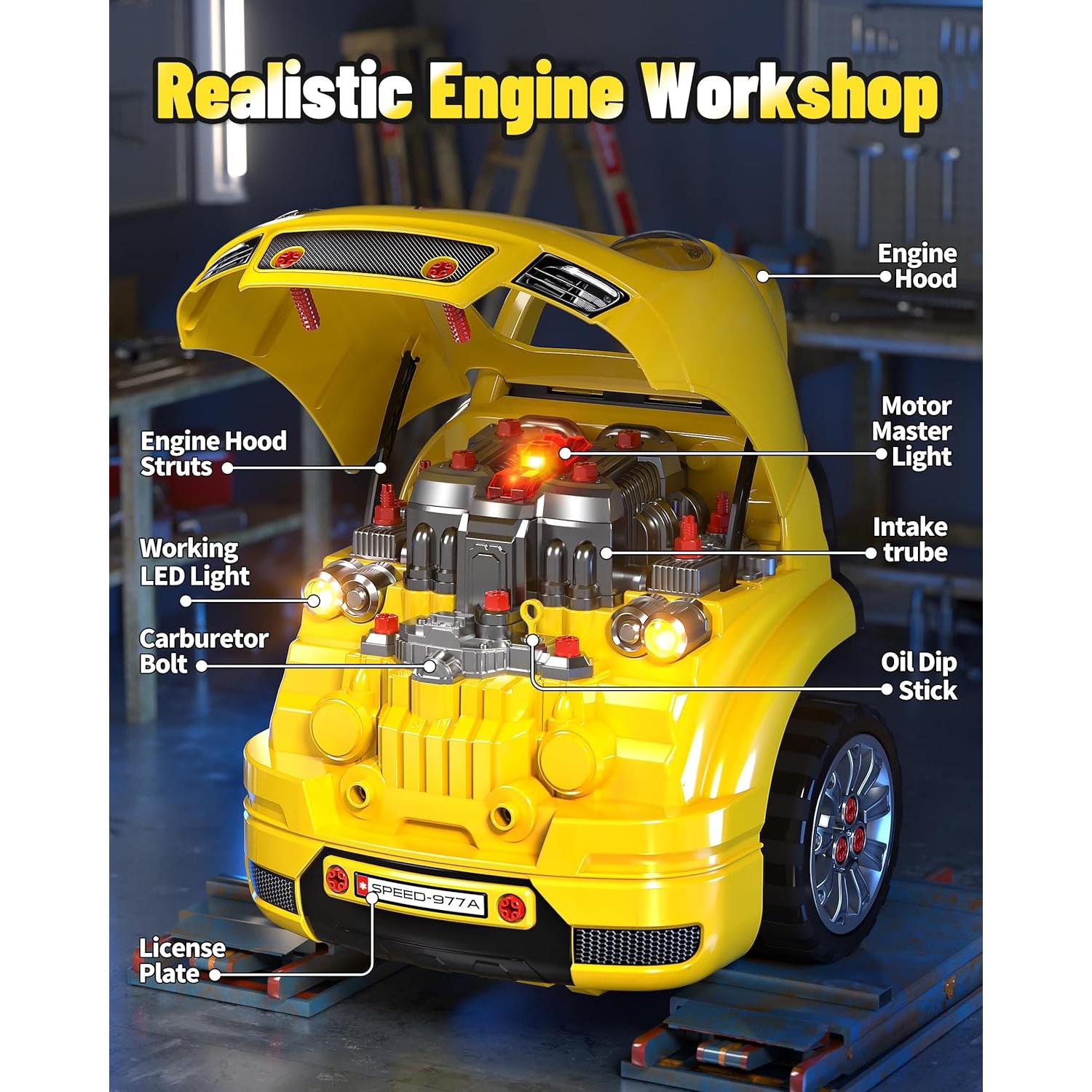 Kit Constructor Camiones Grande Deejoy con Luz y Sonido