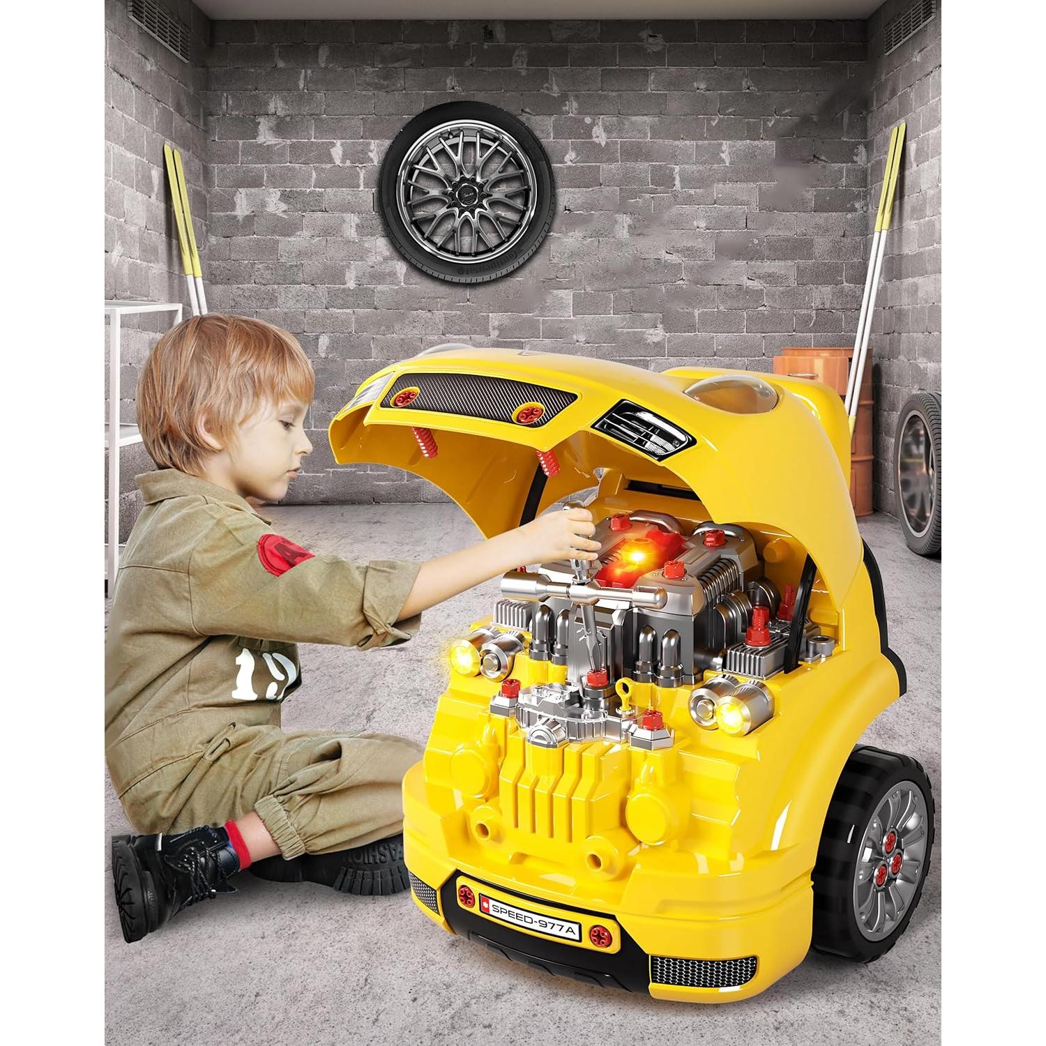 Kit Constructor Camiones Grande Deejoy con Luz y Sonido