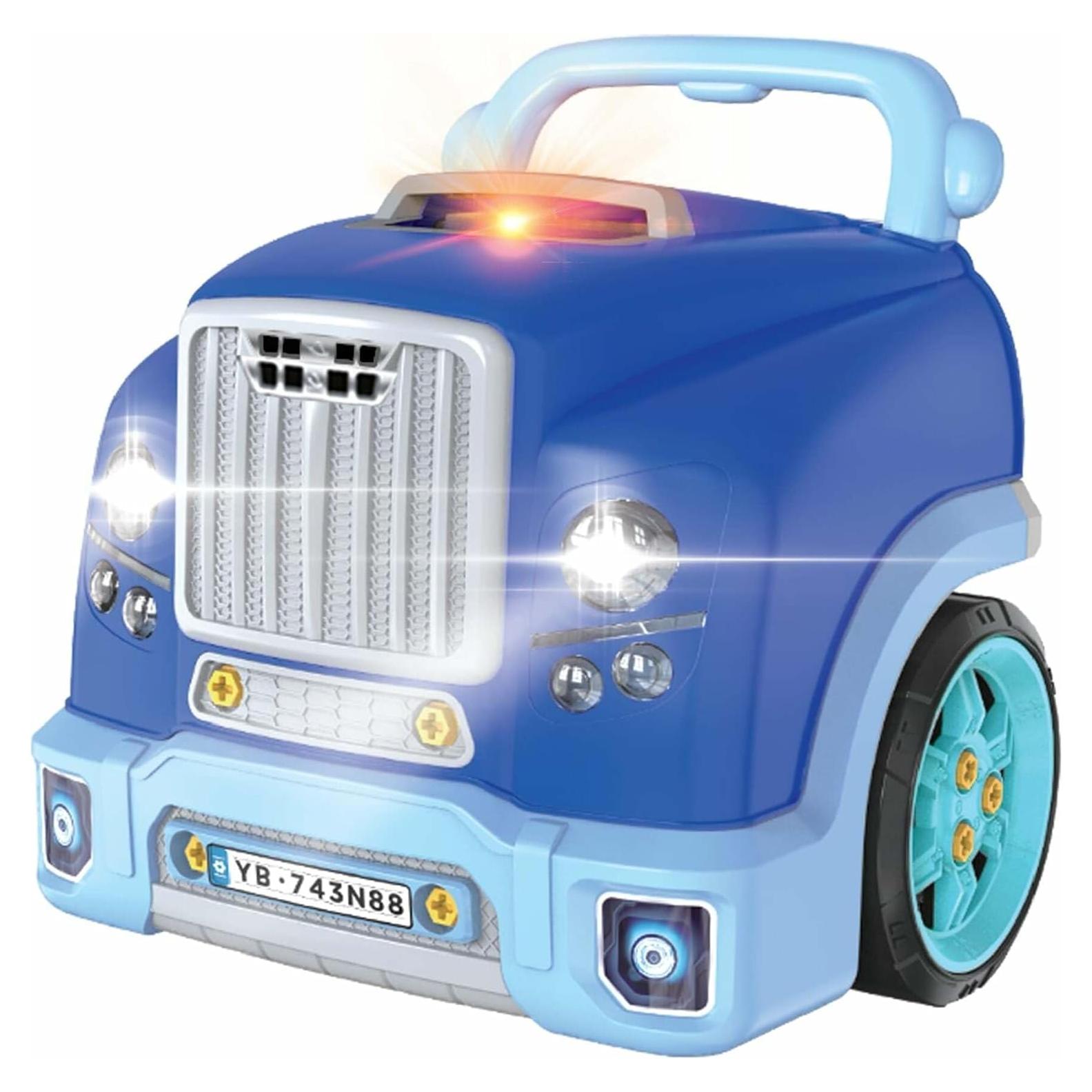 Taller de Motores de Automóviles La Fábrica de Burbujas - Azul - Juguete Mecánico 59 Piezas