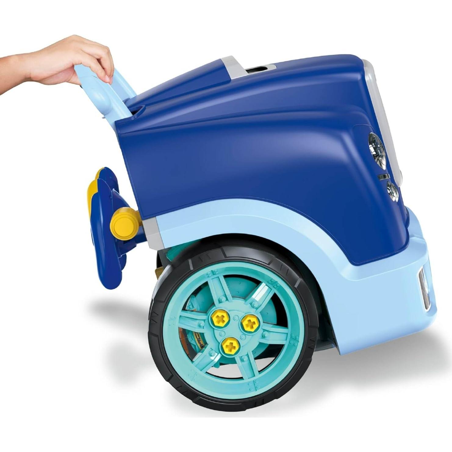 Taller de Motores de Automóviles La Fábrica de Burbujas - Azul - Juguete Mecánico 59 Piezas