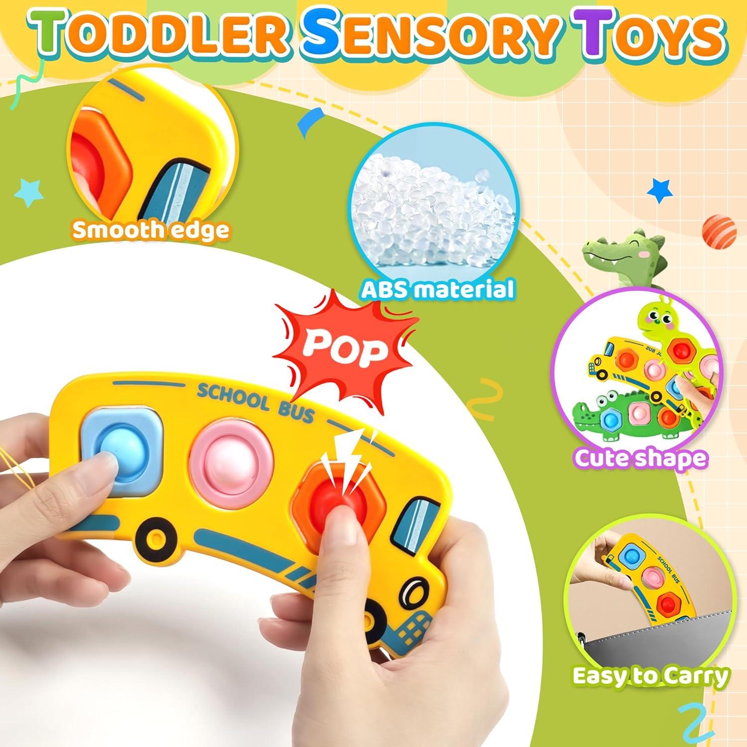 Juguetes Sensoriales Fidget Popper Chilvil para Bebés 12+ Meses